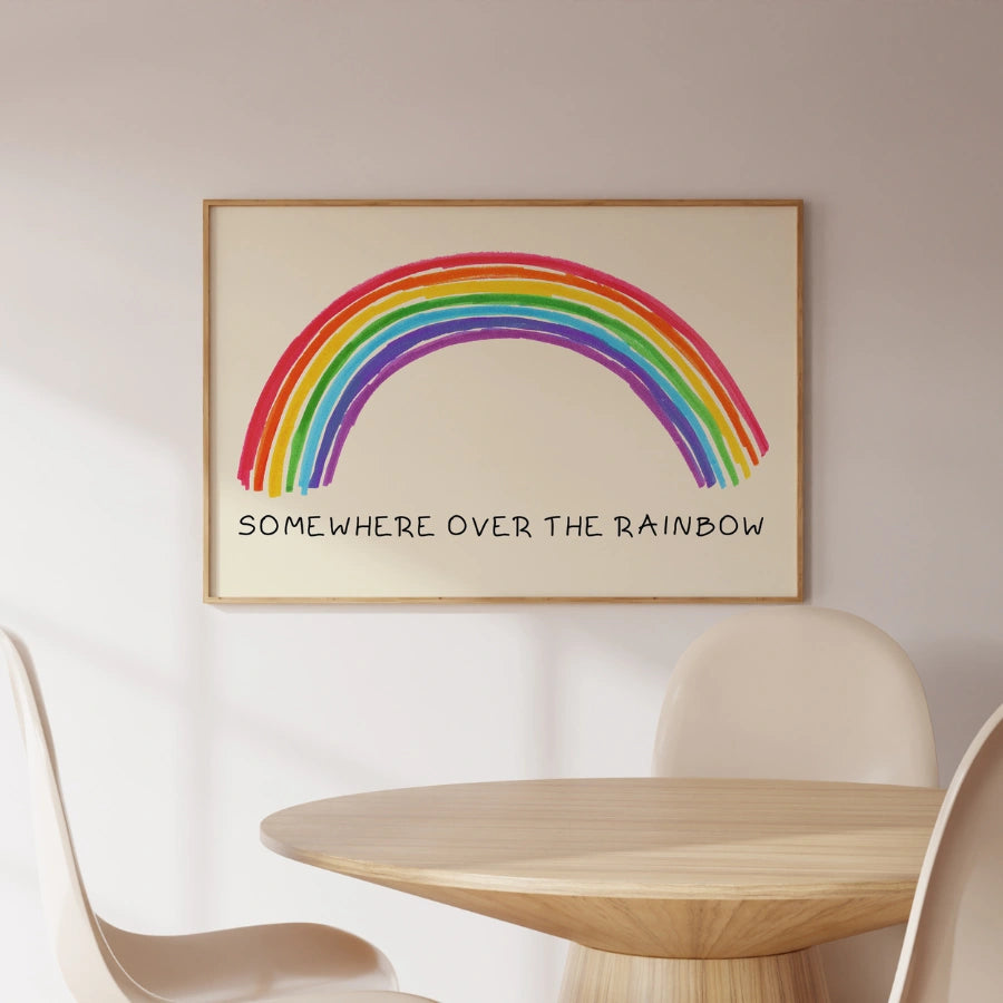 Rainbow Nursery Print – Wall Art for Kids Room