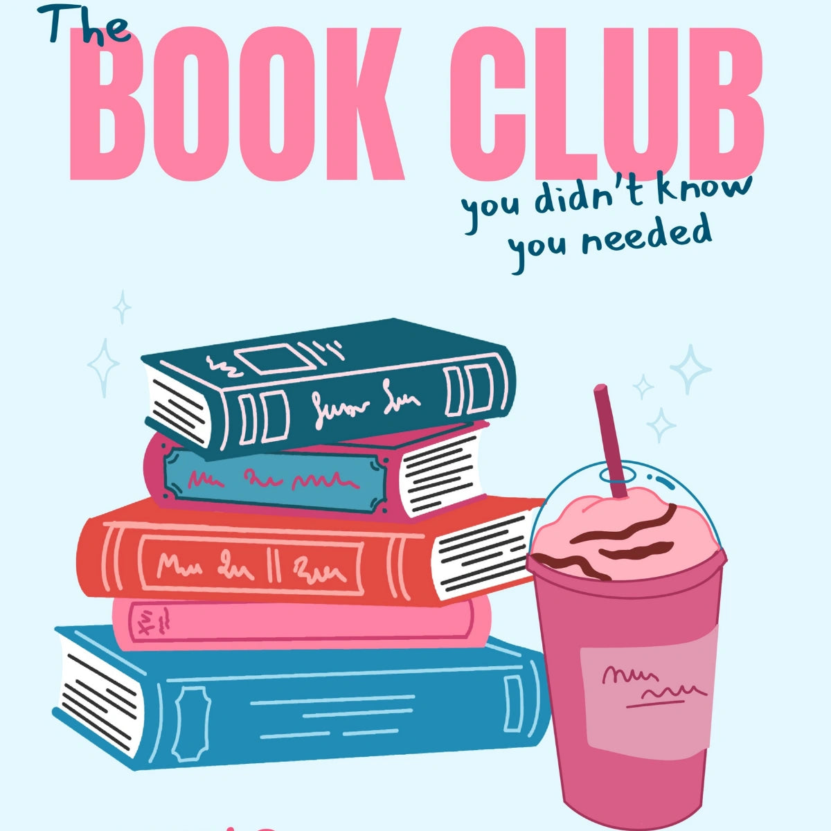 Buchclub-Druck – Wandbild mit blauem Lesezitat