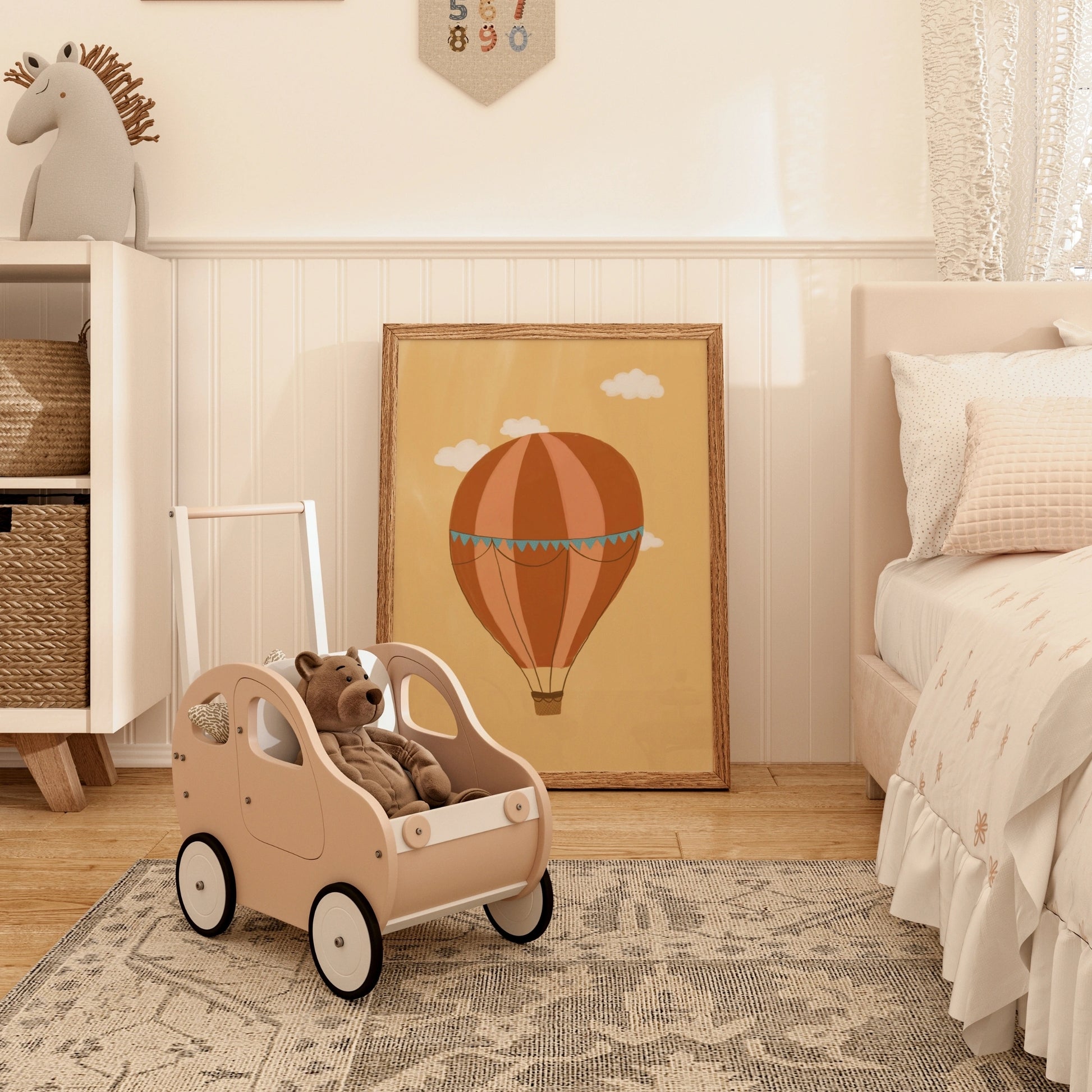 Vintage Hot Air Balloon Print