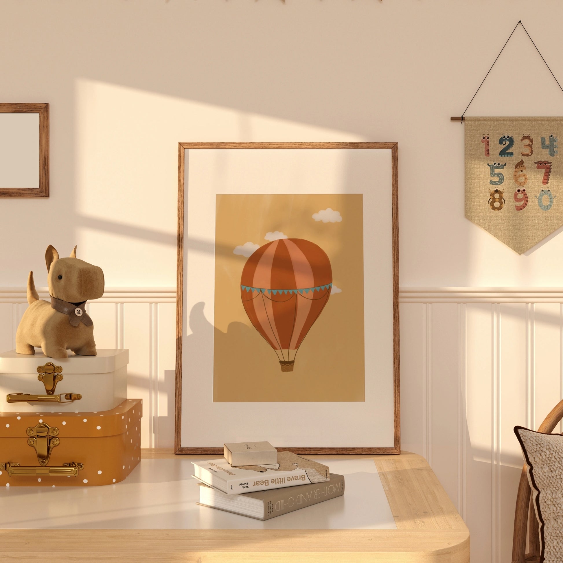Vintage Hot Air Balloon Print