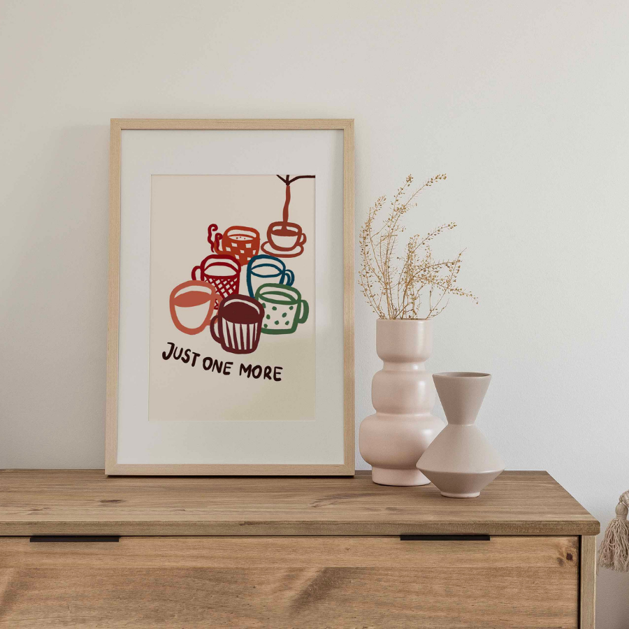 Coffee Cups Wall Art – Cozy Kitchen Decor