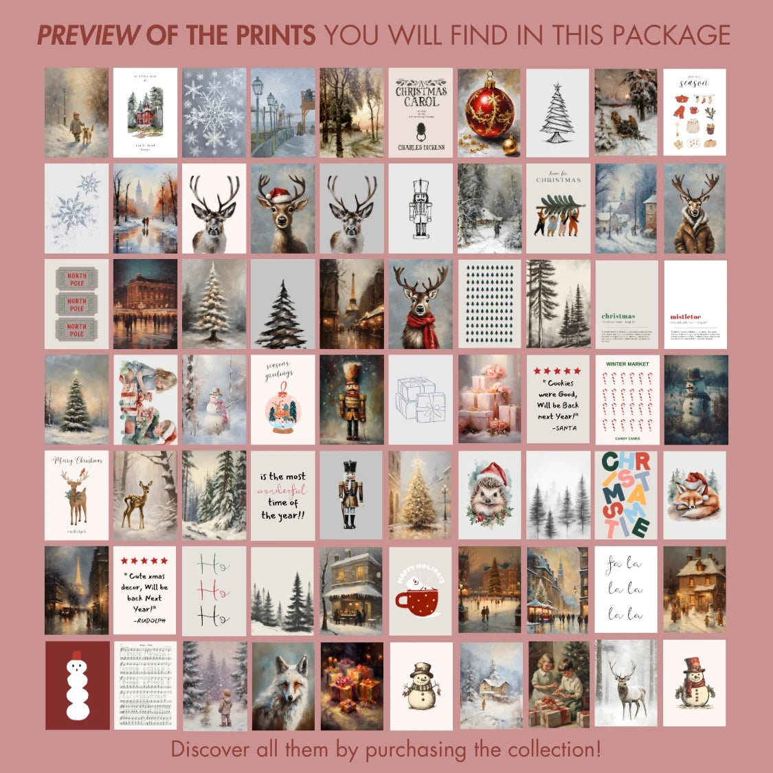 Vintage Christmas, over 690 prints