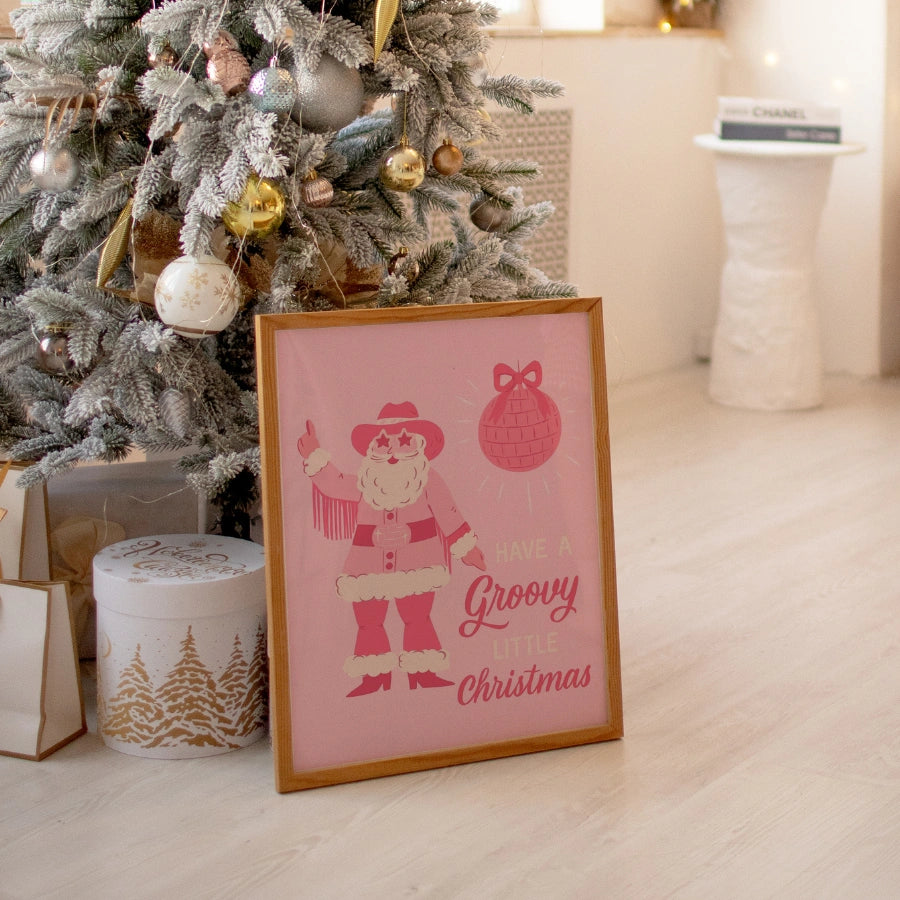 Groovy Christmas Vibes – Disco Holiday Print