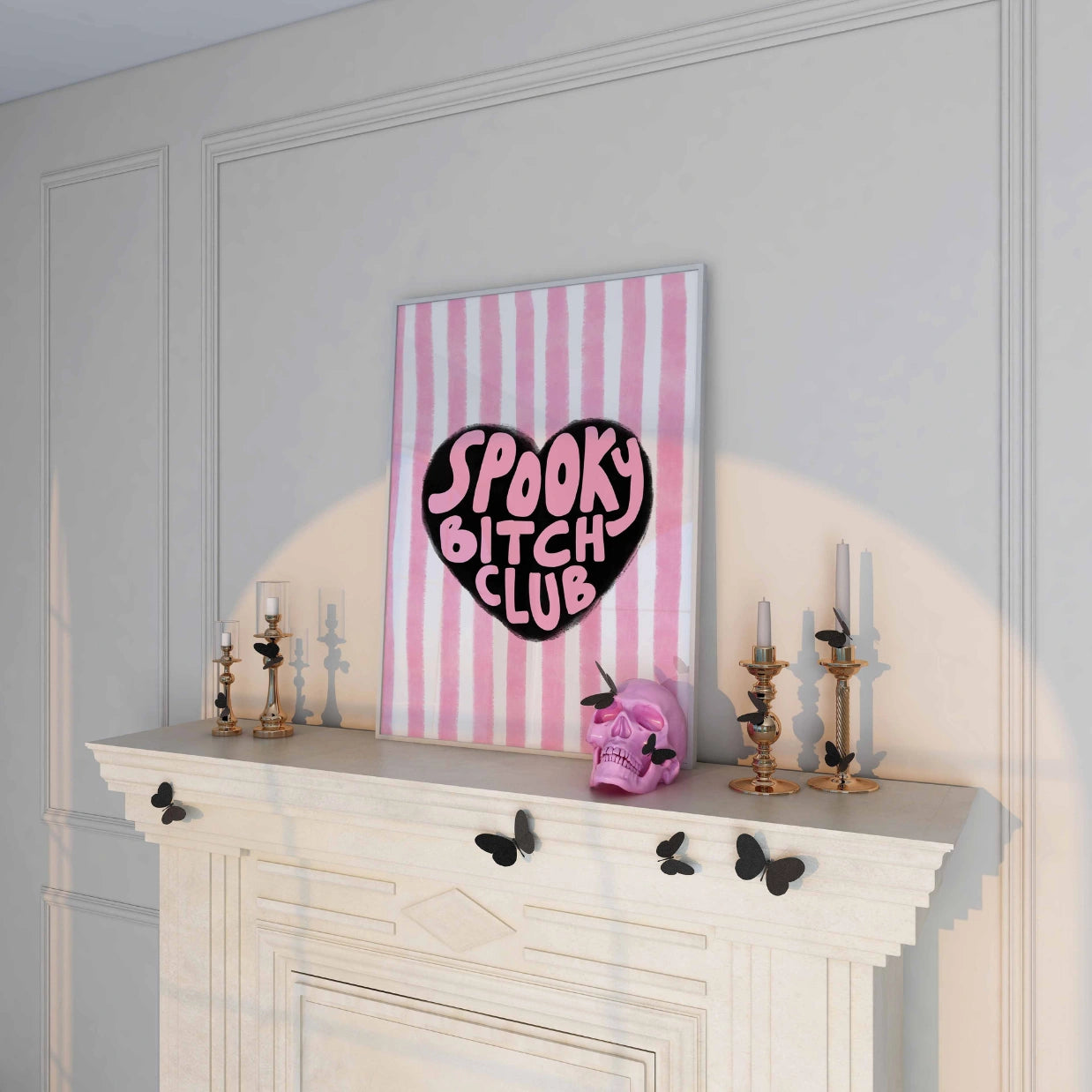 Spooky Bitch Club  – Pink Halloween Print