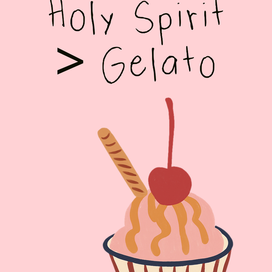 Holy Spirit Christian Wall Art – Funny Bible Verse Print