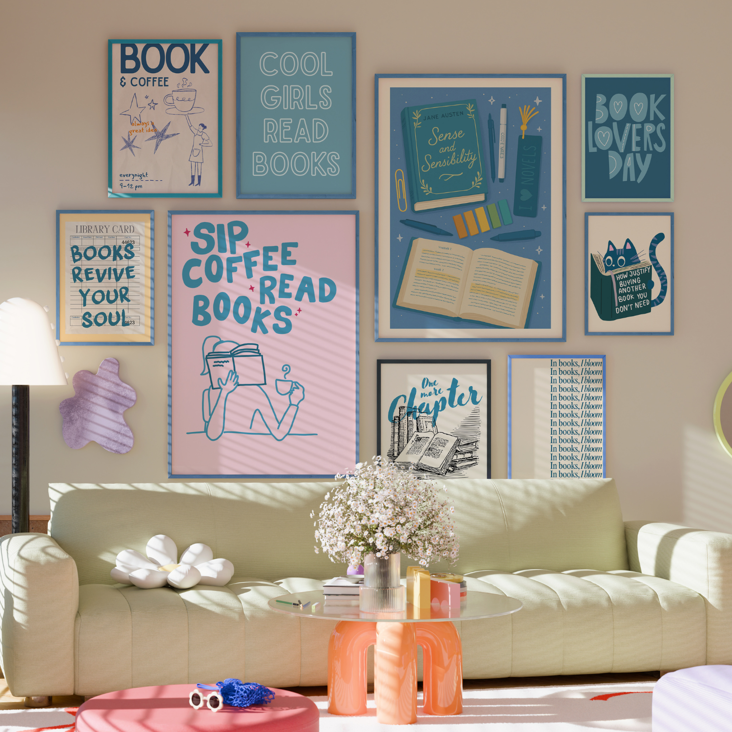 Handmade Whole Bookish Decor, over 400 prints