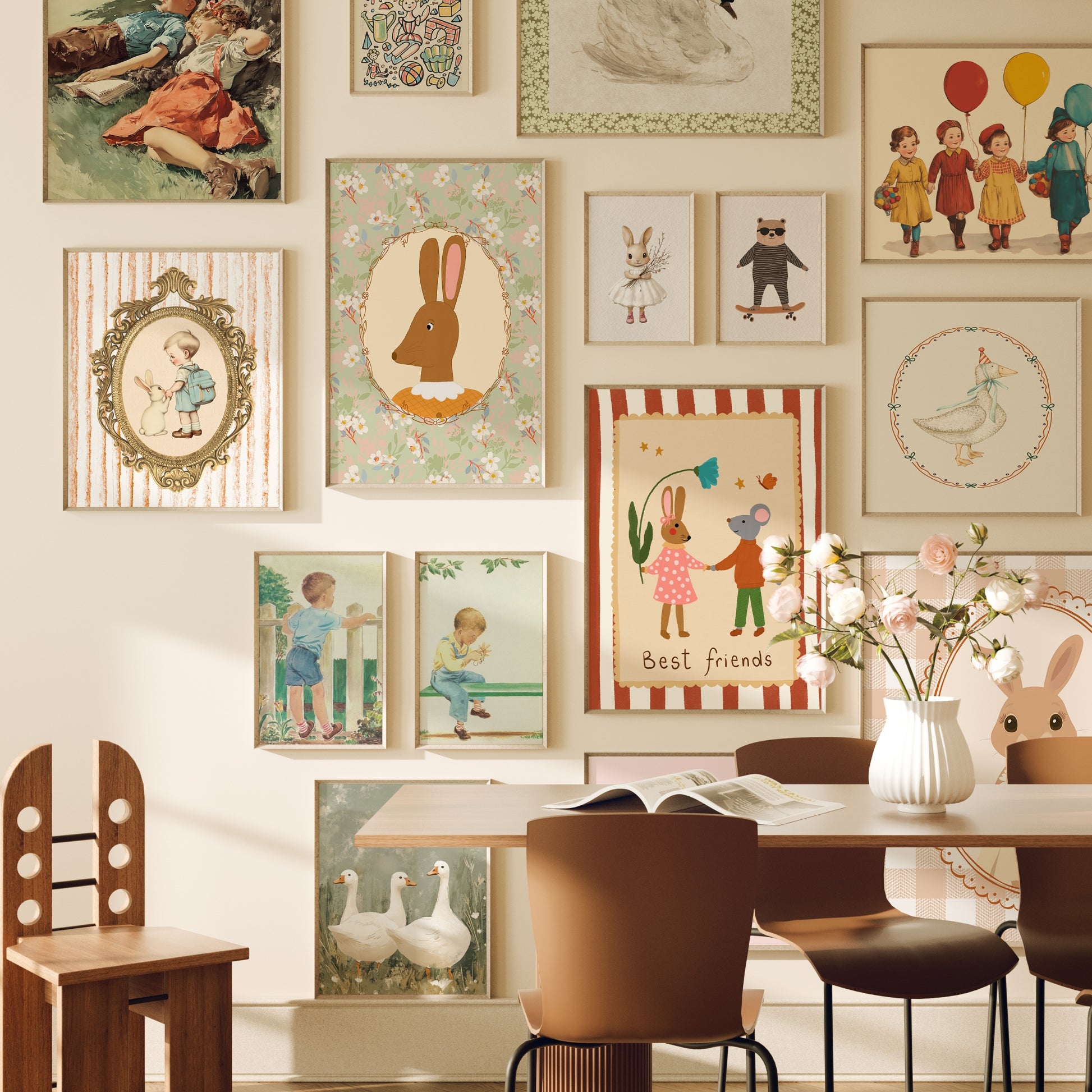 Handmade Vintage Nursery, over 140 prints