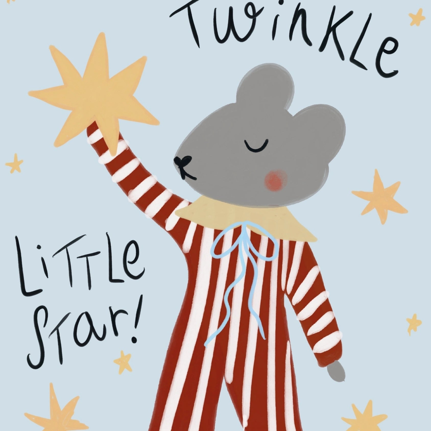 Twinkle Twinkle Little Star Nursery Print