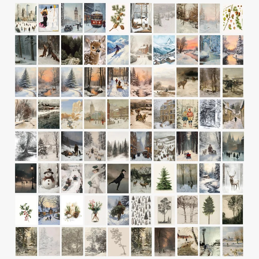 Vintage Winter, over 700 prints
