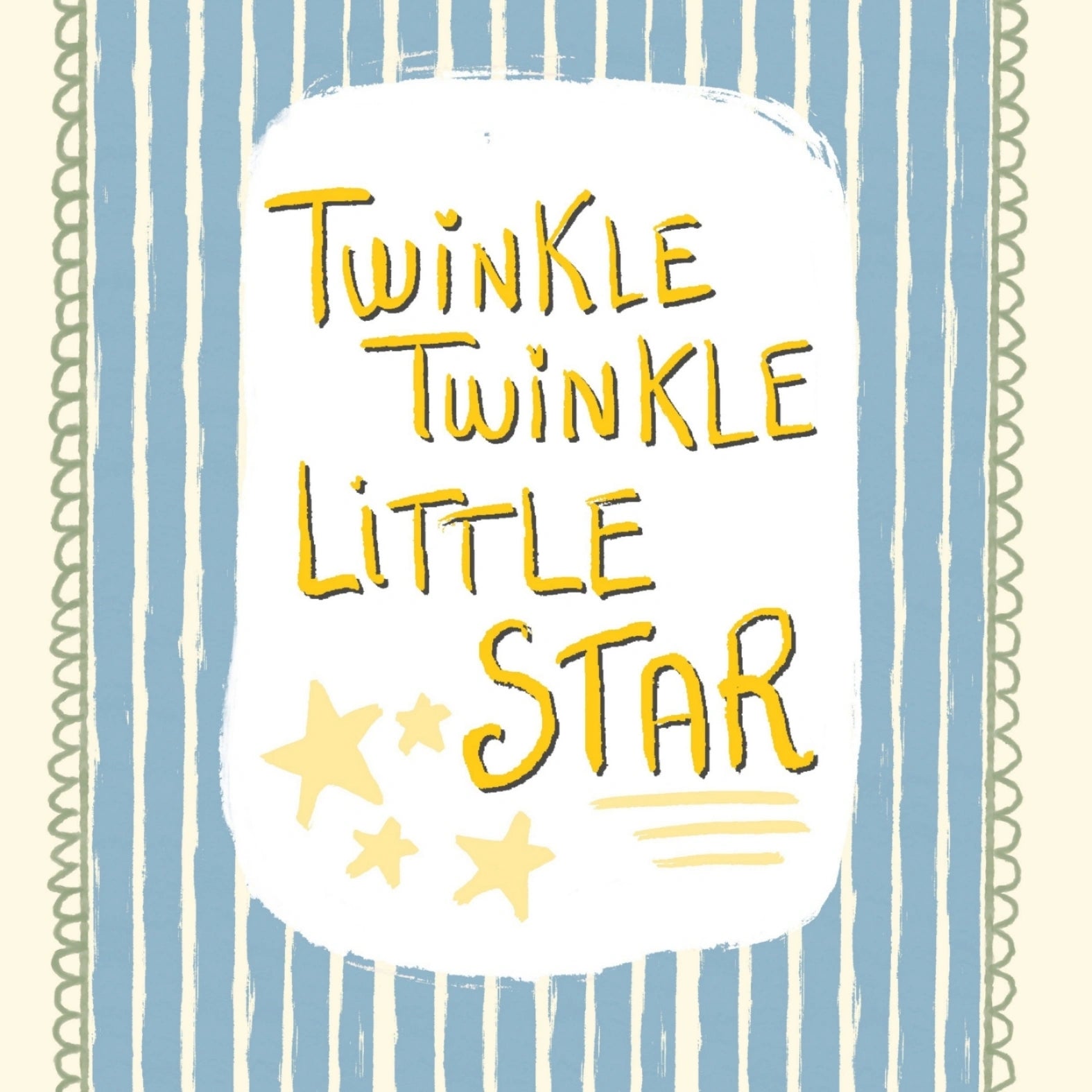 Twinkle Twinkle Little Star Nursery Print