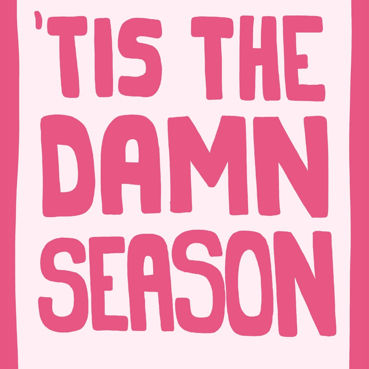 Trendy Pink Christmas Wall Art