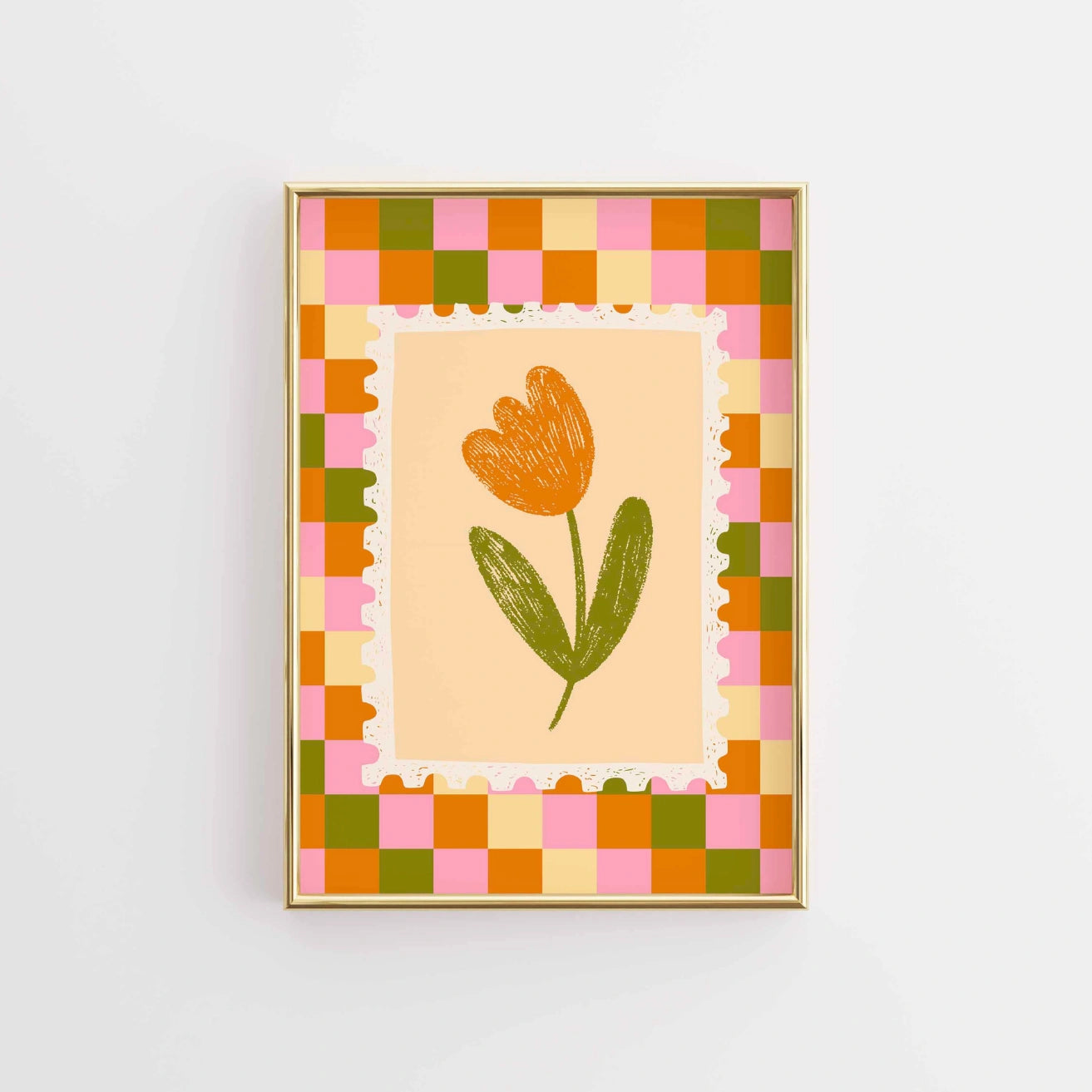 Orange Tulip Nursery Print