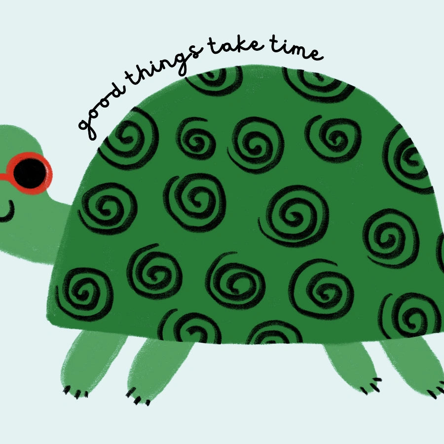 Schildkröten-Kinderzimmerbild – Niedliche Tier-Wandkunst