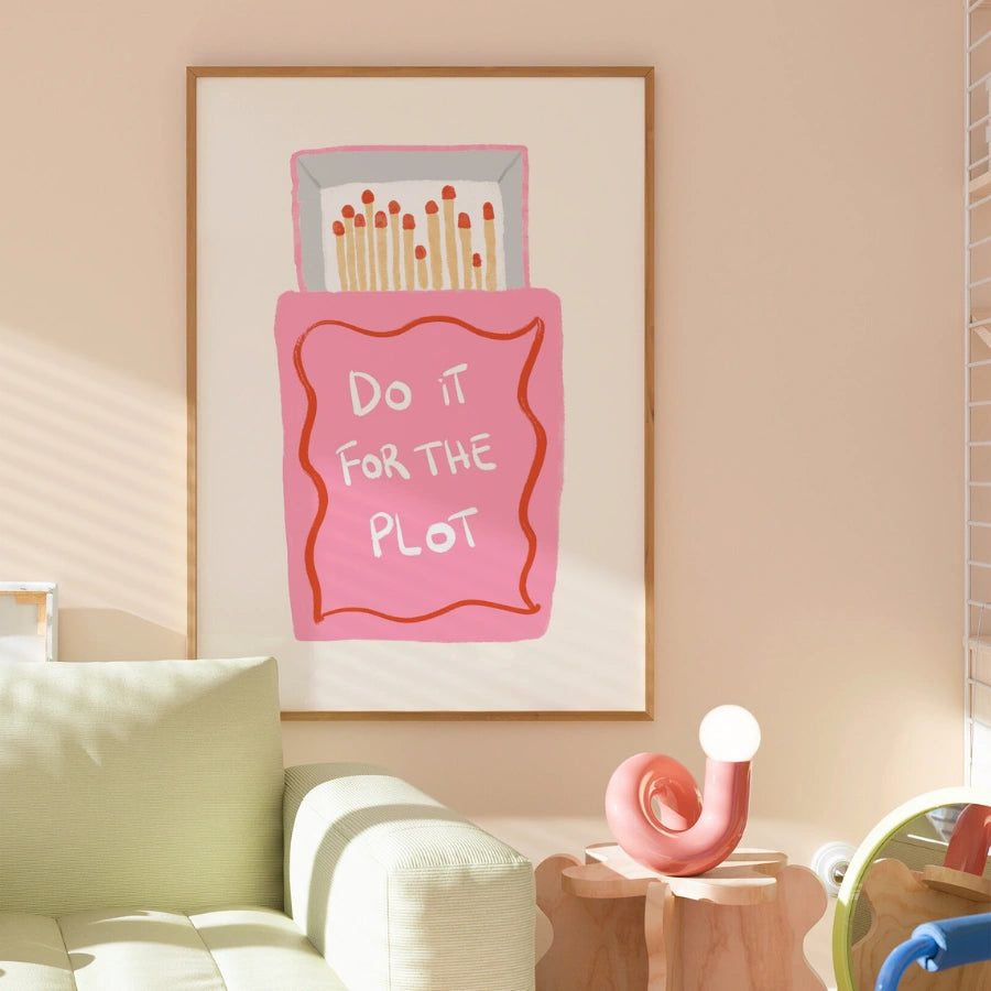 „Tu es für die Handlung“ – Wandbild mit maximalistischem Zitat