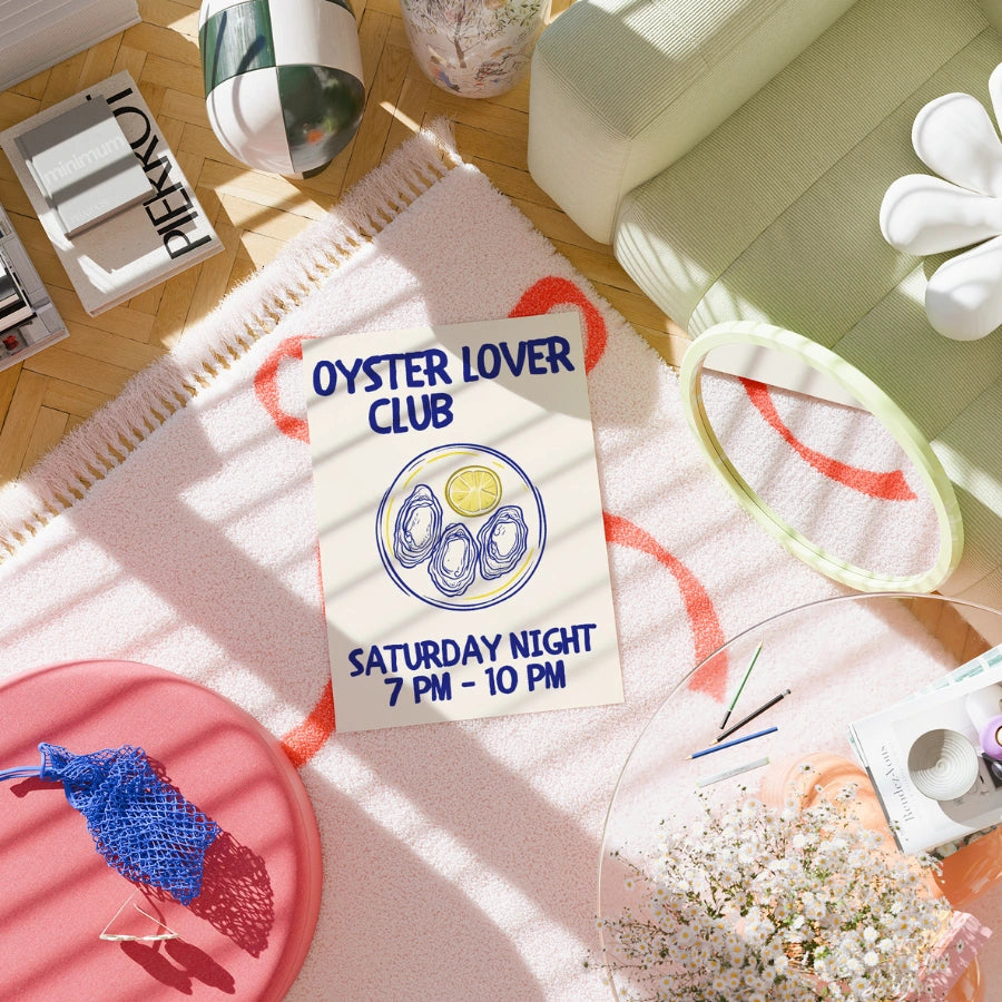 Wandbild für Austernliebhaber – Küstenküchen-Druck