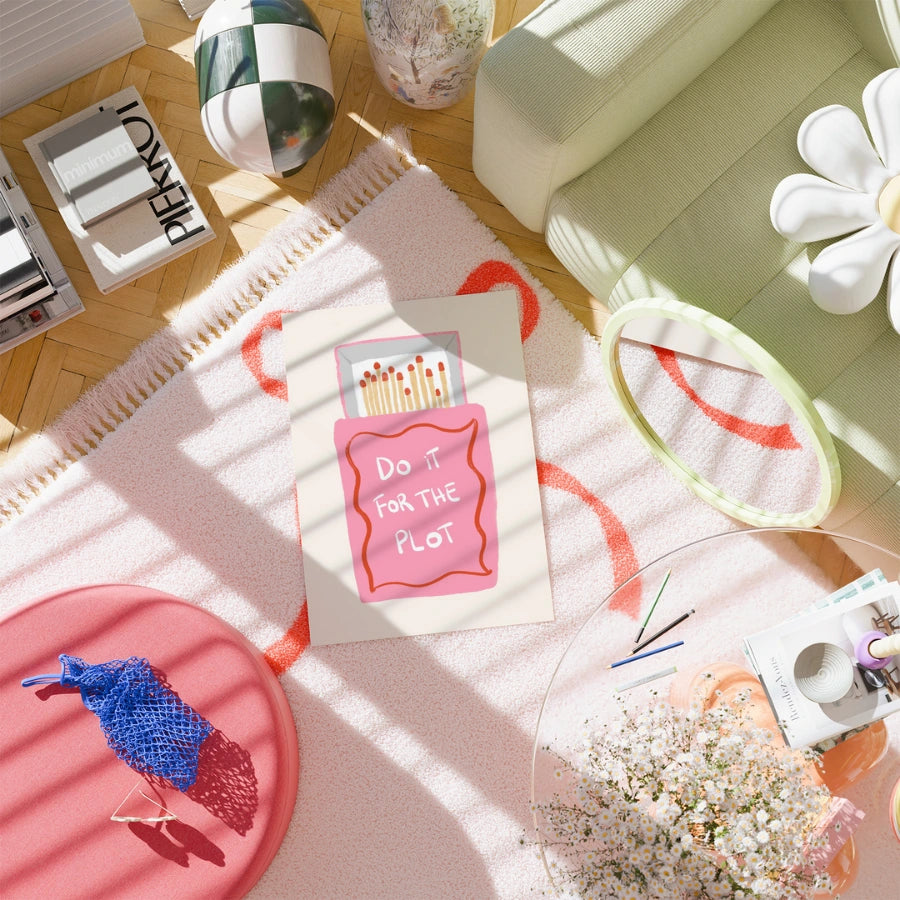 „Tu es für die Handlung“ – Wandbild mit maximalistischem Zitat