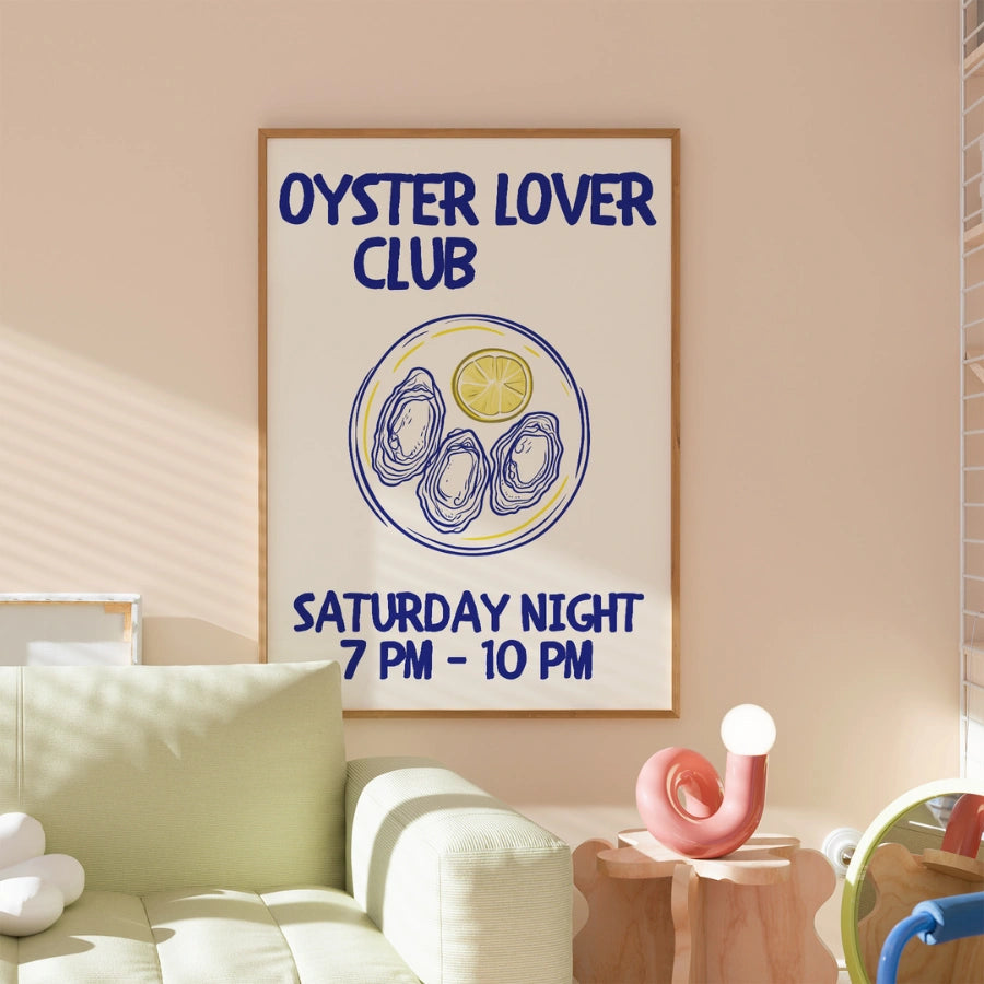 Wandbild für Austernliebhaber – Küstenküchen-Druck