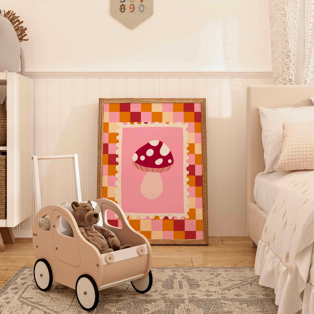 Mushroom Nursery Print