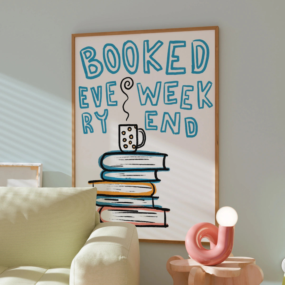 Booked Wall Art – Funny Book Lover Print