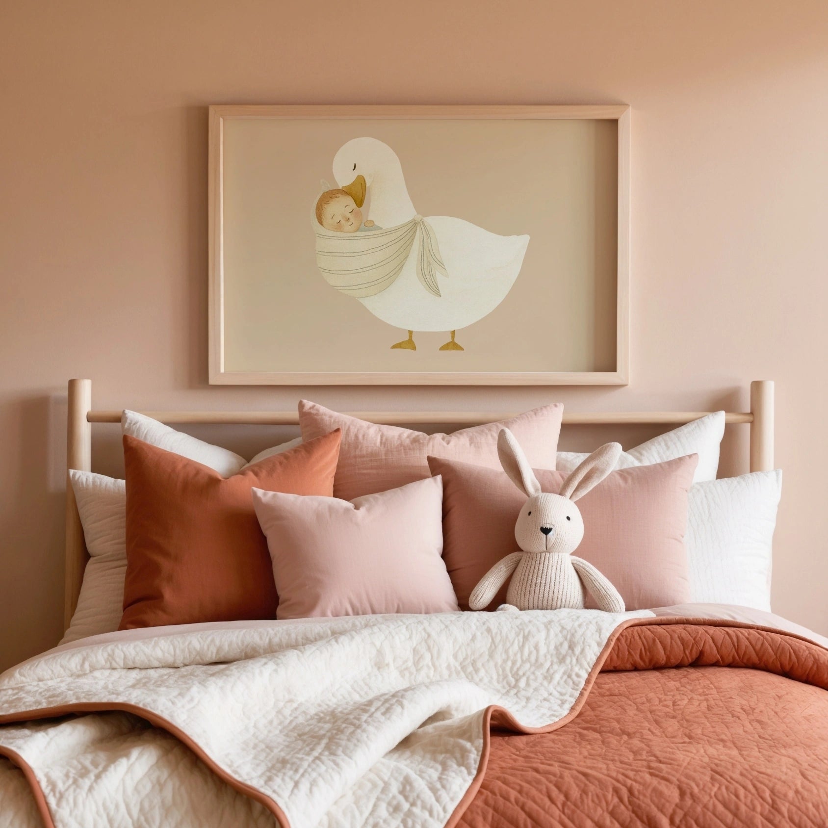 Stork Baby Nursery Print