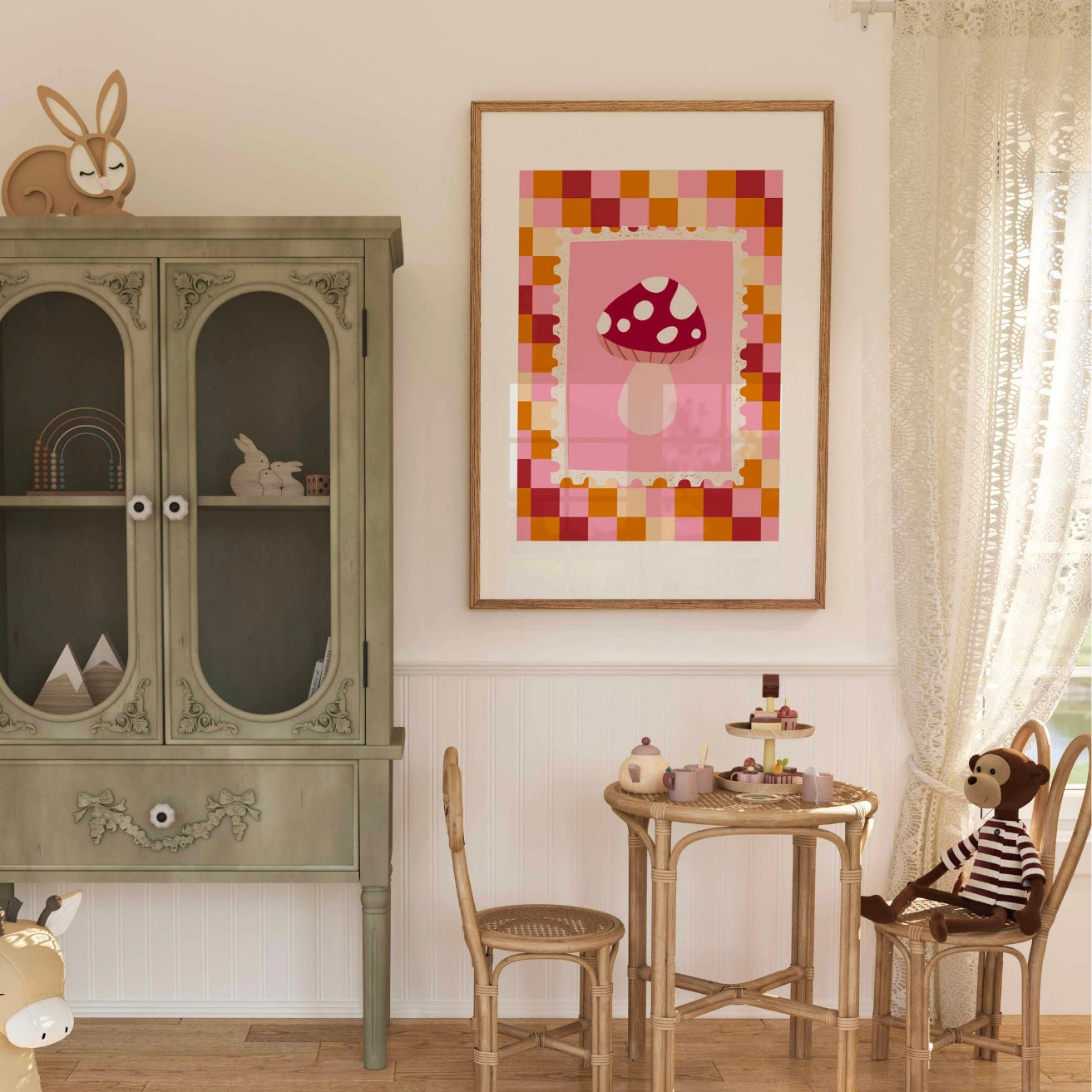 Mushroom Nursery Print