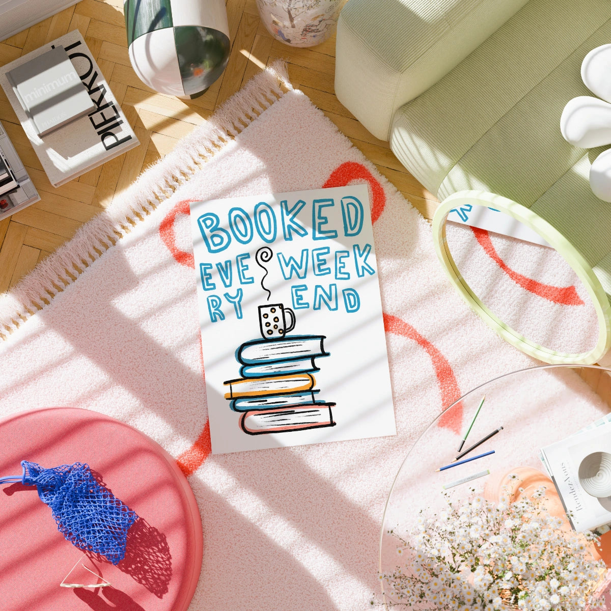 Booked Wall Art – Funny Book Lover Print