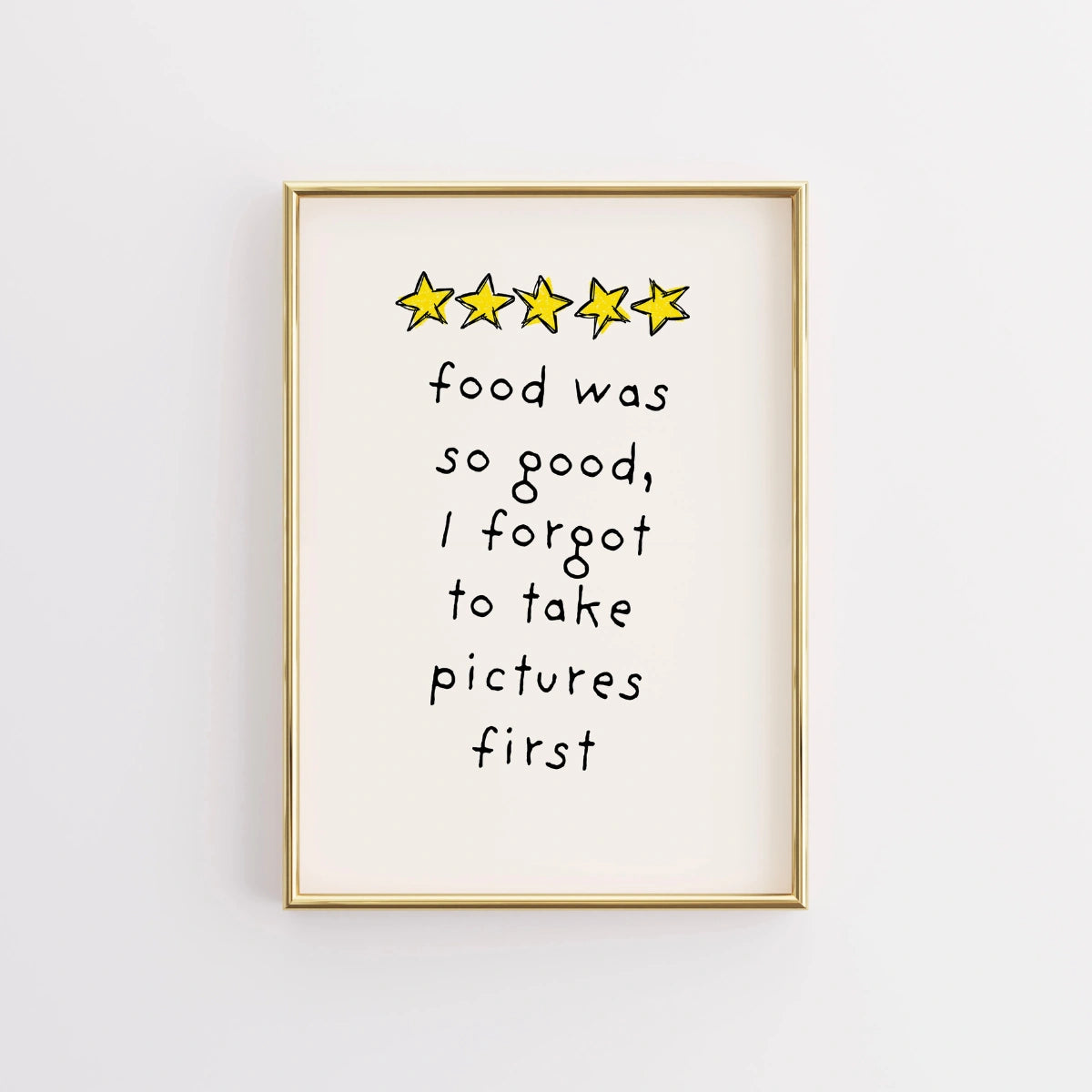 Funny Kitchen Quote Wall Art – Food Print