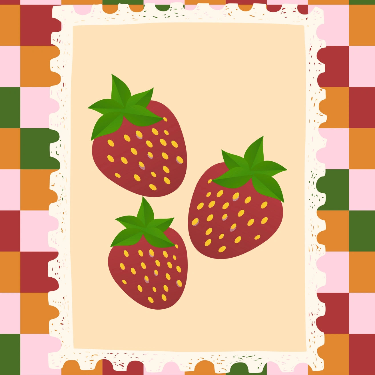 Strawberry Nursery Print