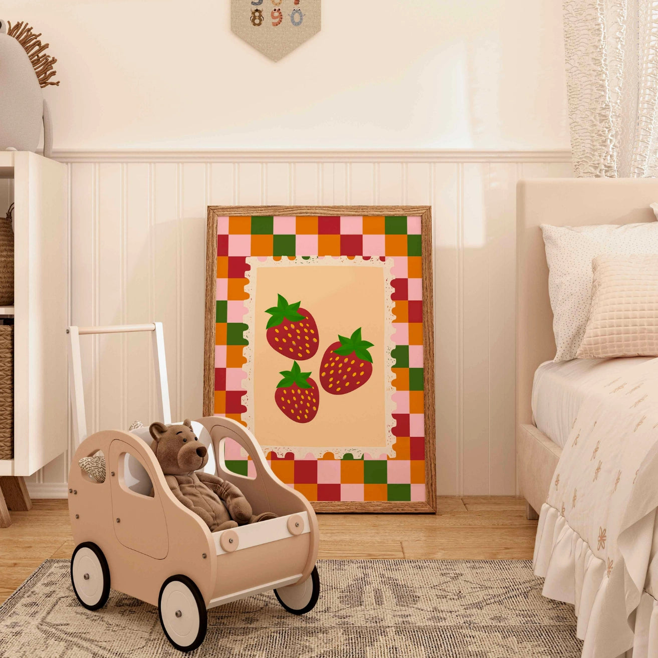 Strawberry Nursery Print