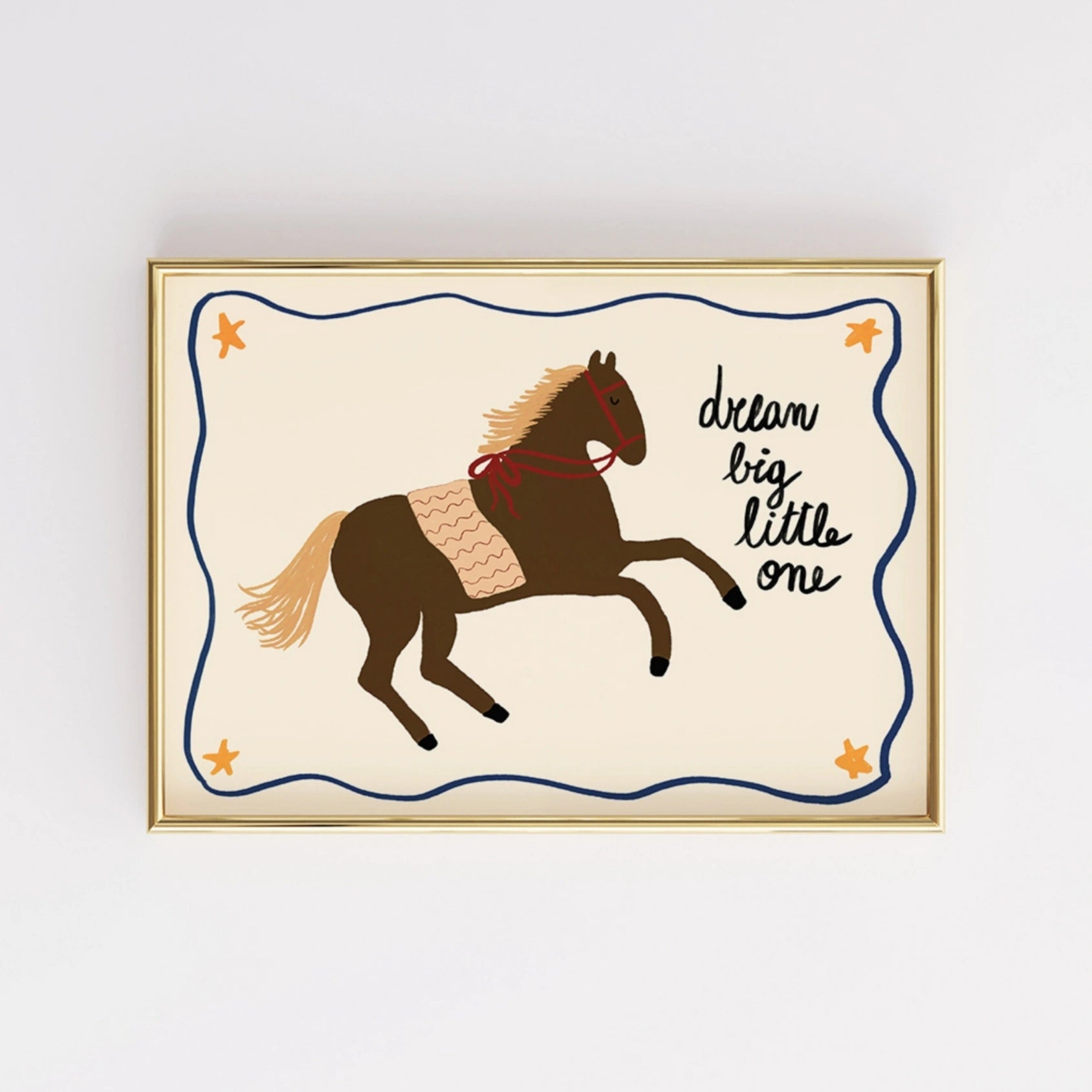 Dream Big Little One Horse Print