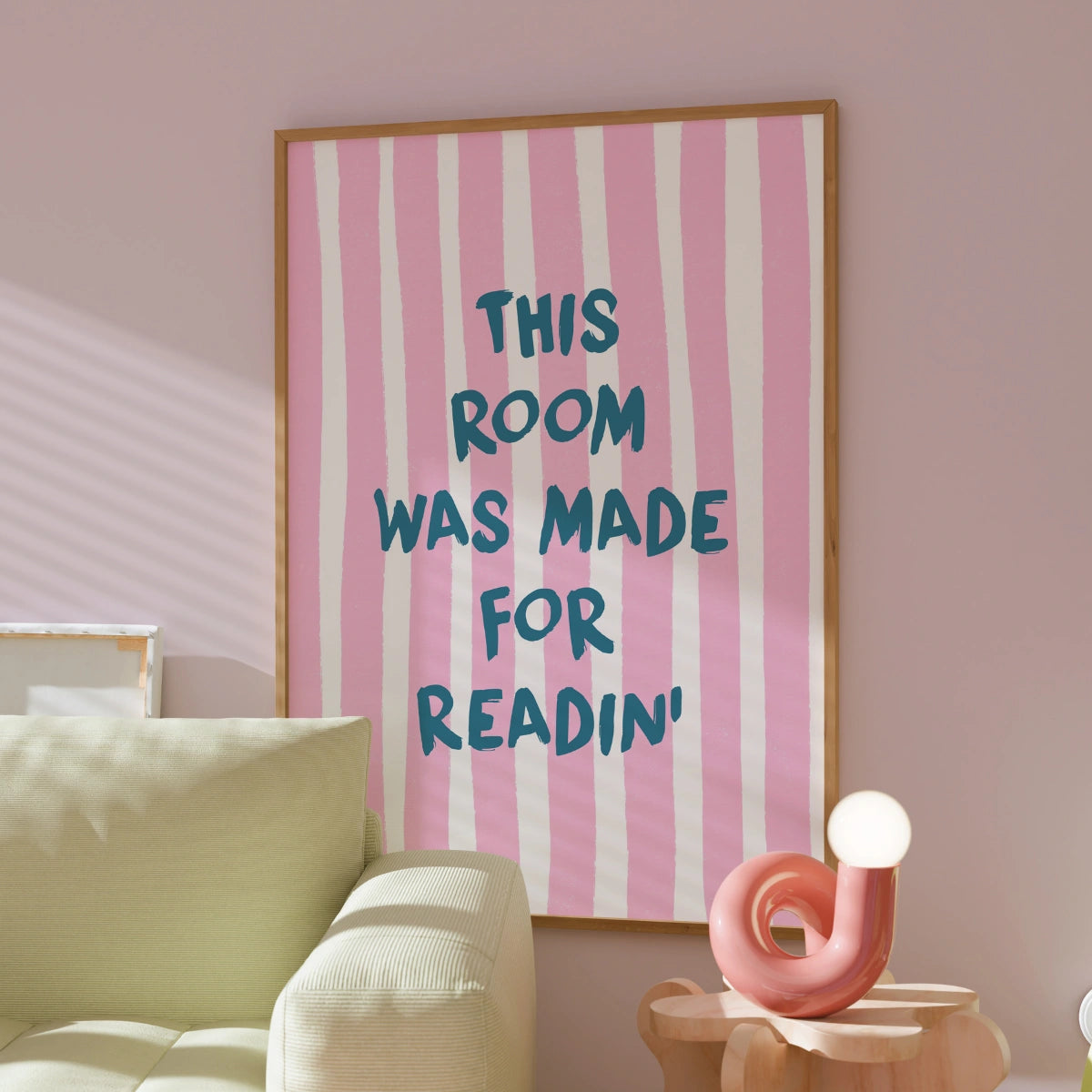 Room Made for Readin' Print – Funny Bookish Wall Art