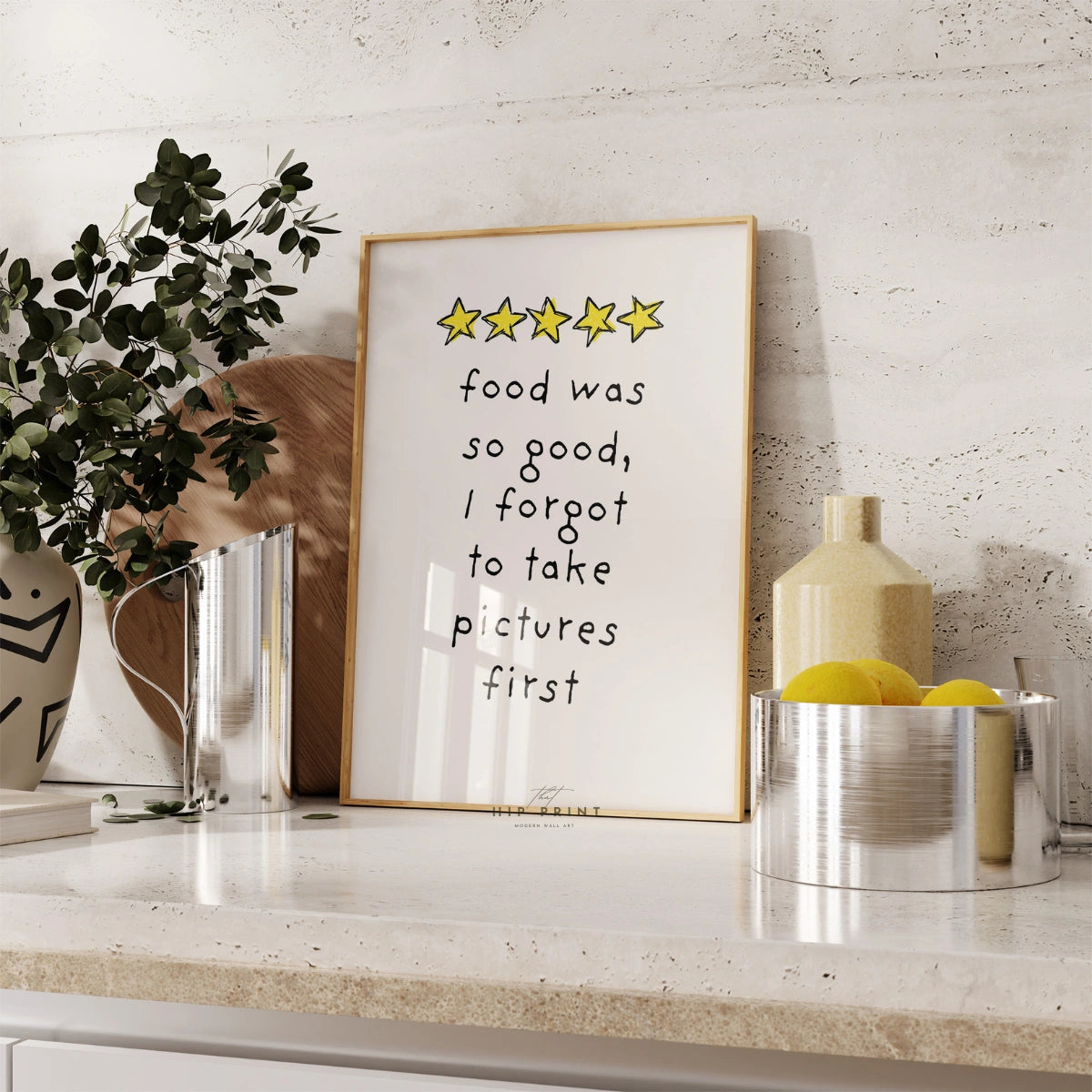 Funny Kitchen Quote Wall Art – Food Print