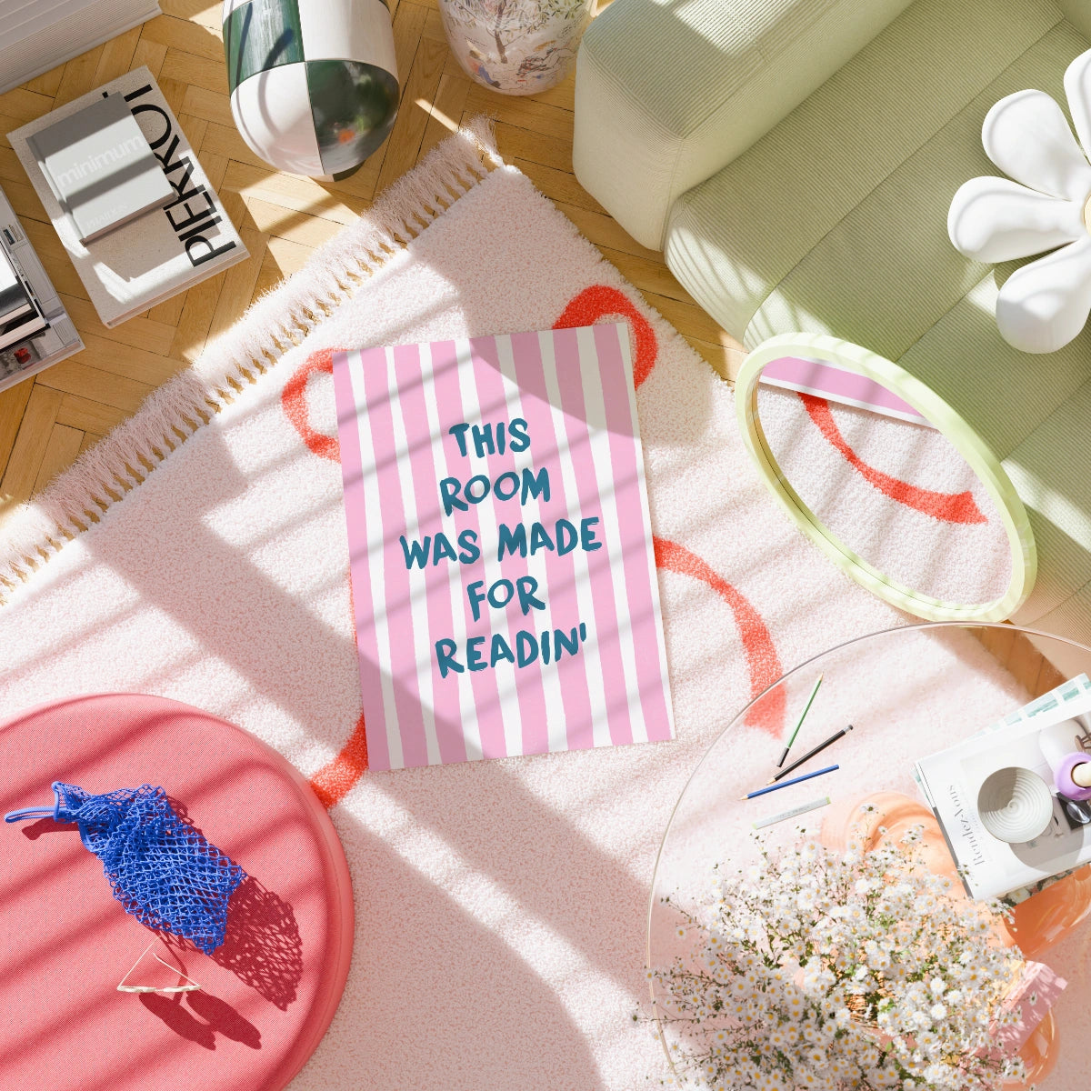 Room Made for Readin' Print – Funny Bookish Wall Art