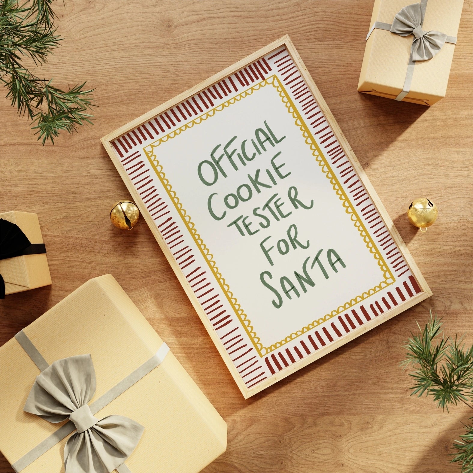 Official Cookie Tester for Santa Print