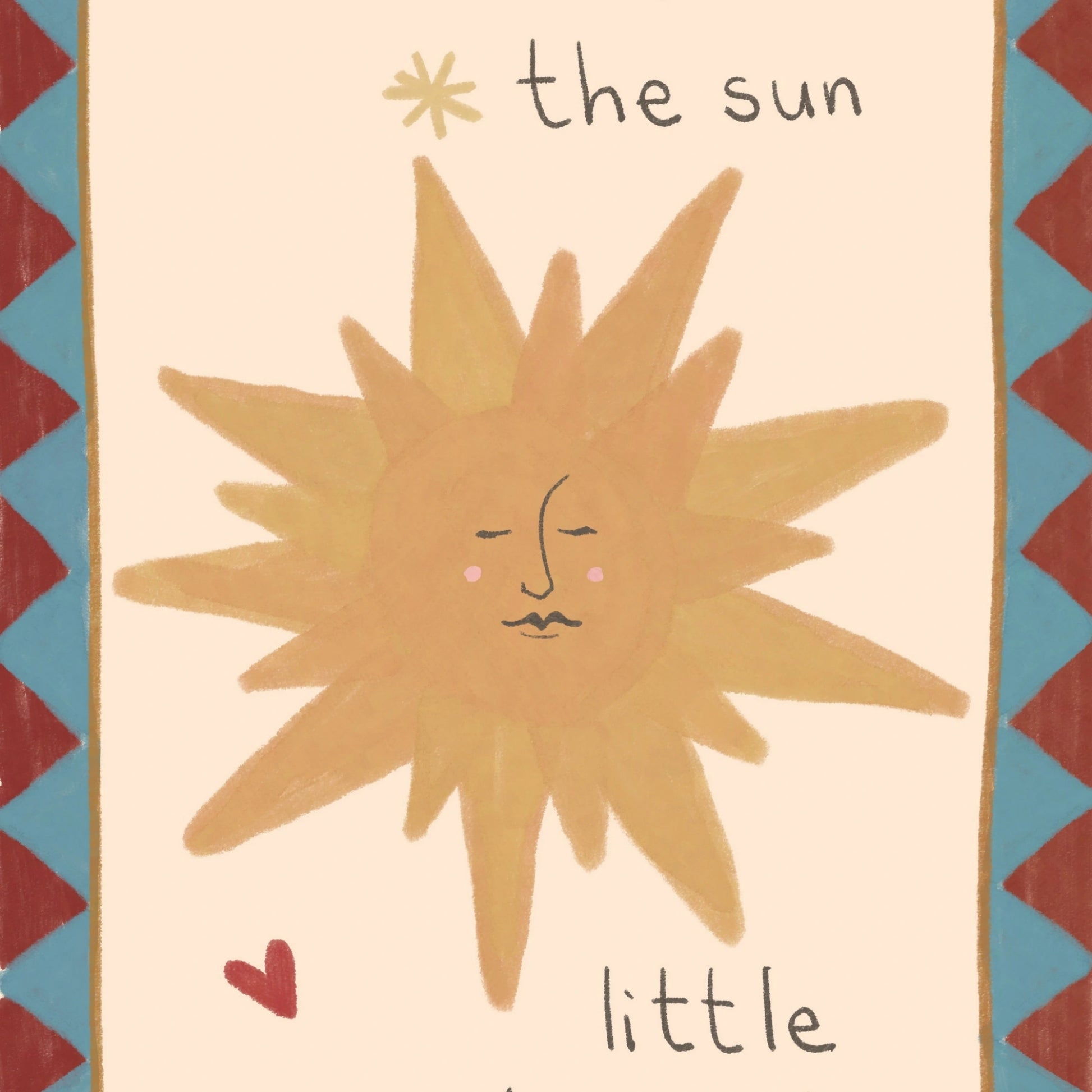 Here Comes the Sun Nursery Print