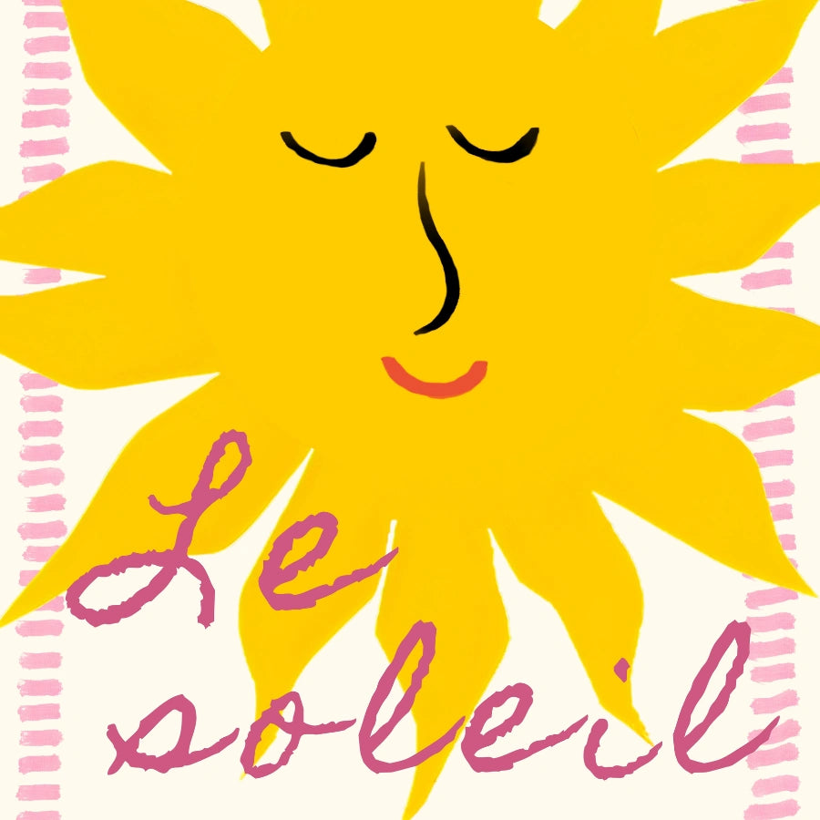 Le Soleil Wall Art - Preppy Sunshine Poster