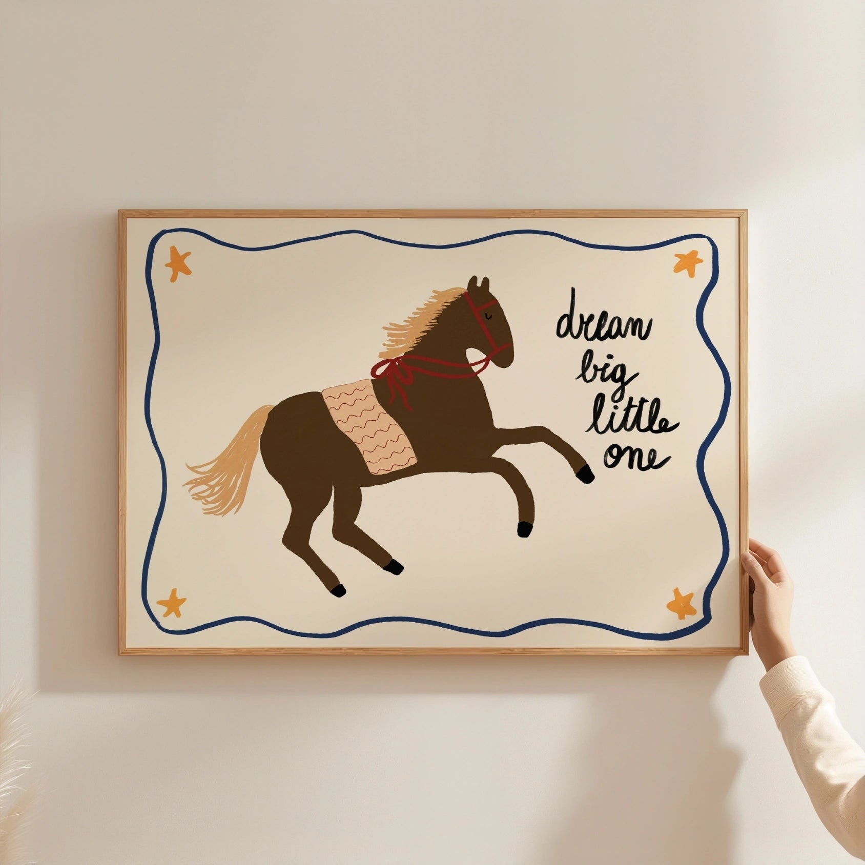 Dream Big Little One Horse Print