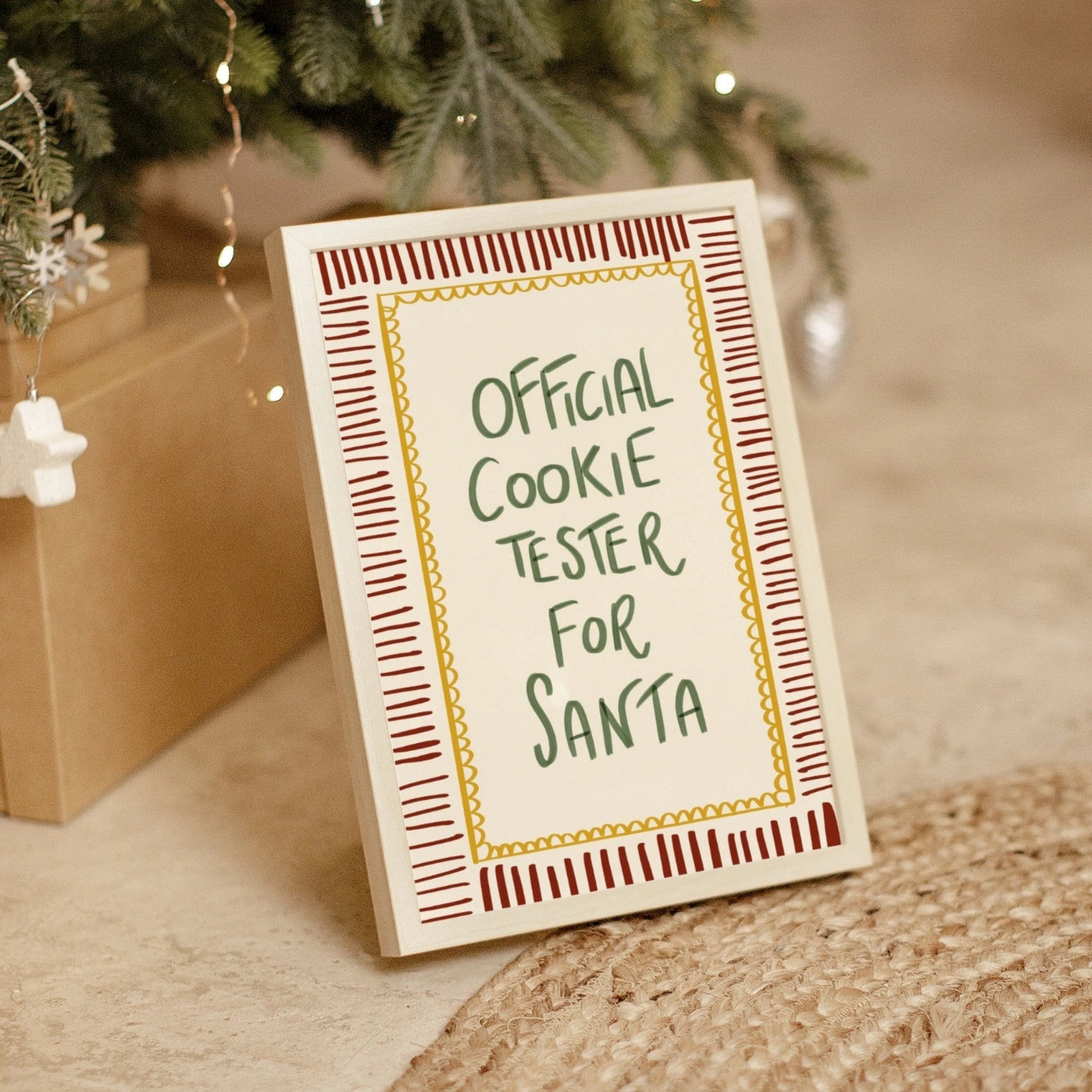 Official Cookie Tester for Santa Print