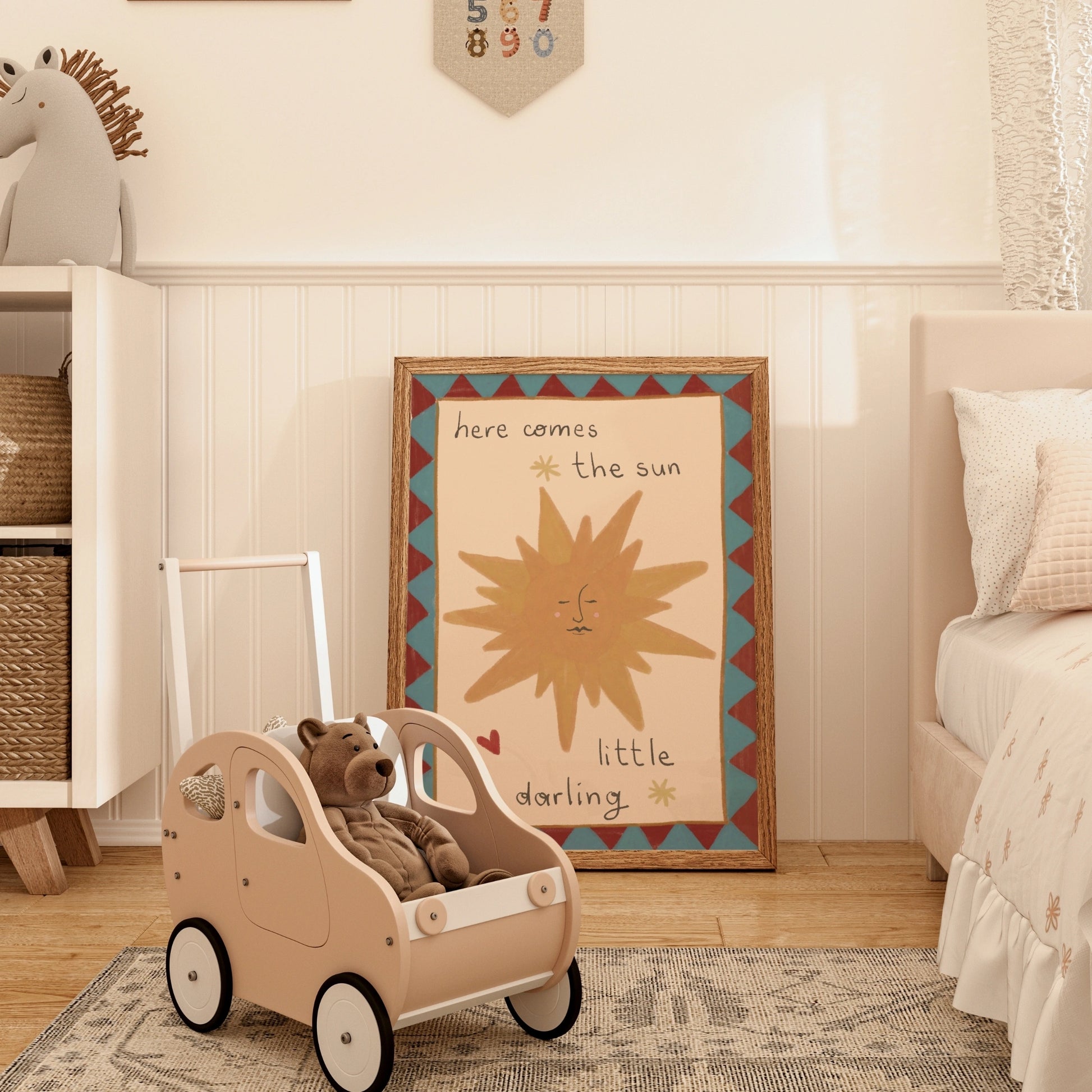 Here Comes the Sun Nursery Print