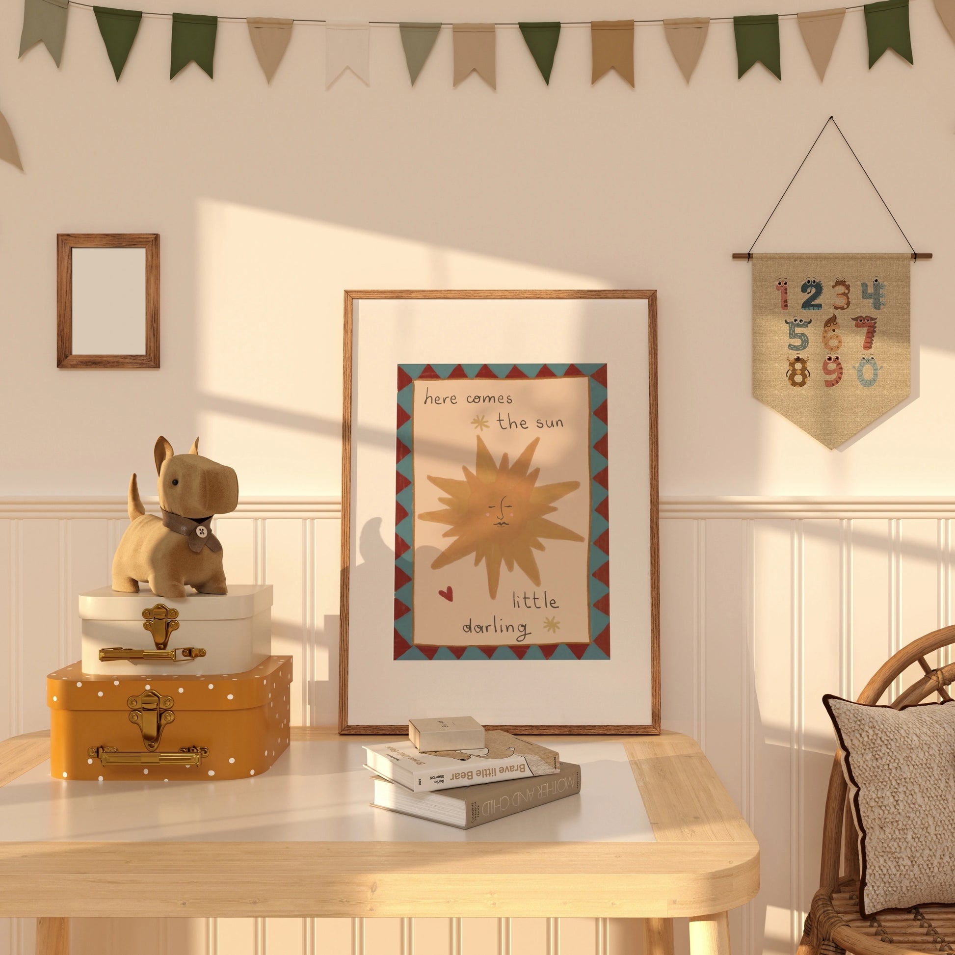 Here Comes the Sun Nursery Print