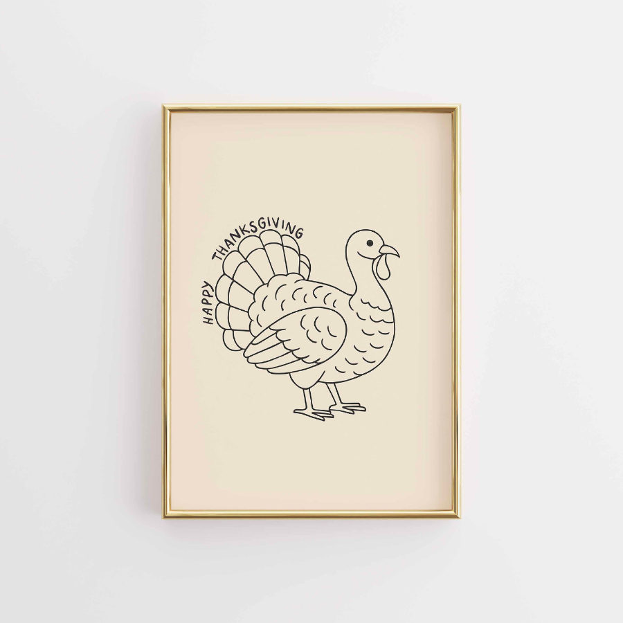 Thanksgiving Turkey Wall Art – Fall Harvest Decor