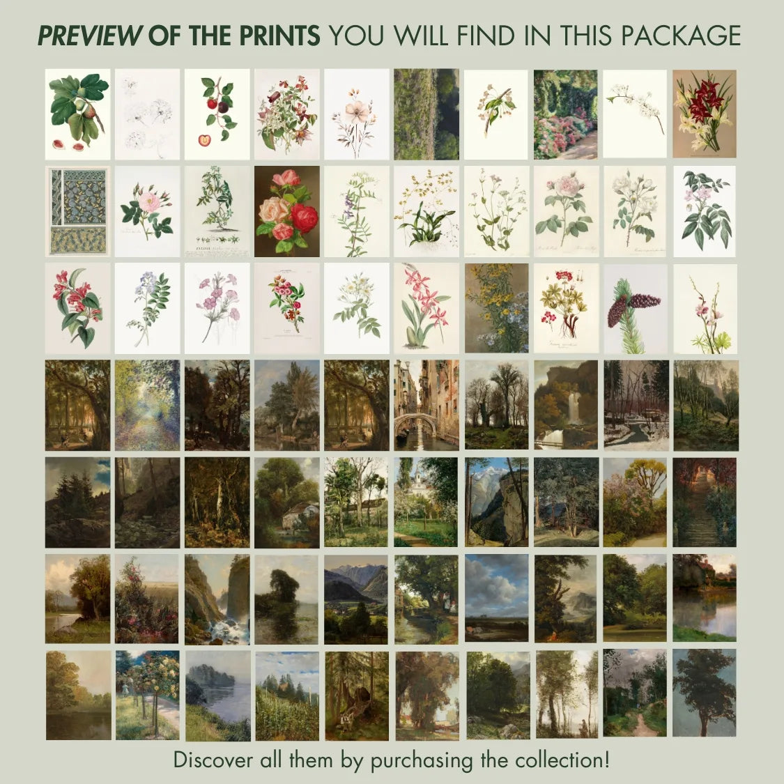 Vintage Countryside, over 300 prints