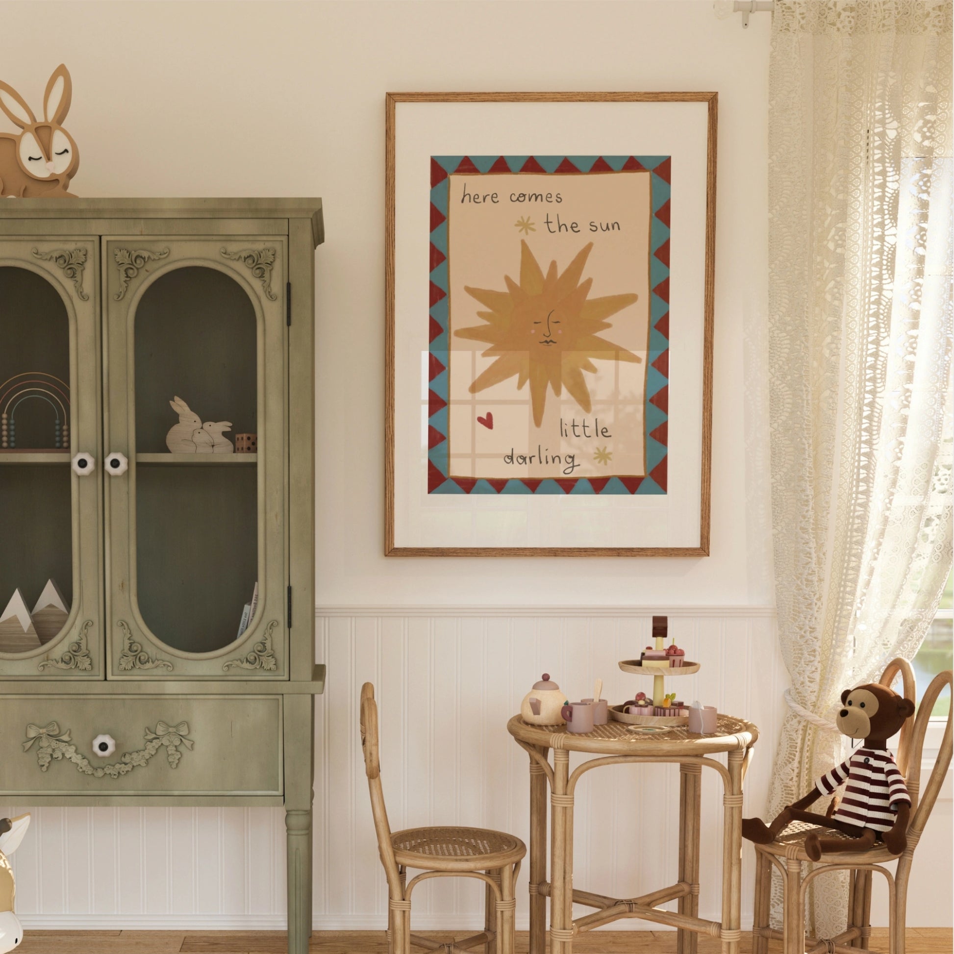 Here Comes the Sun Nursery Print