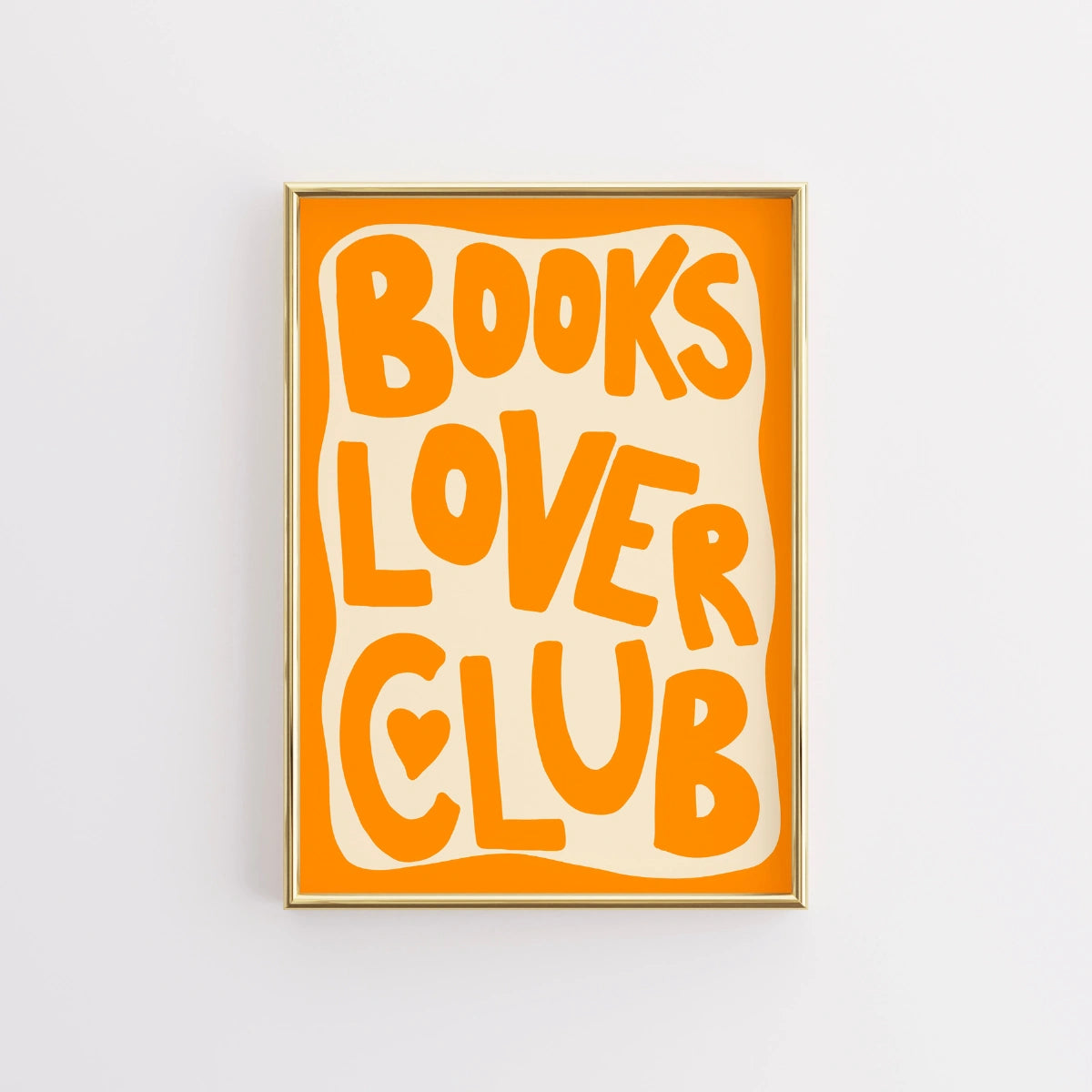 Books Lover Club Print – Bold Typography Book Art