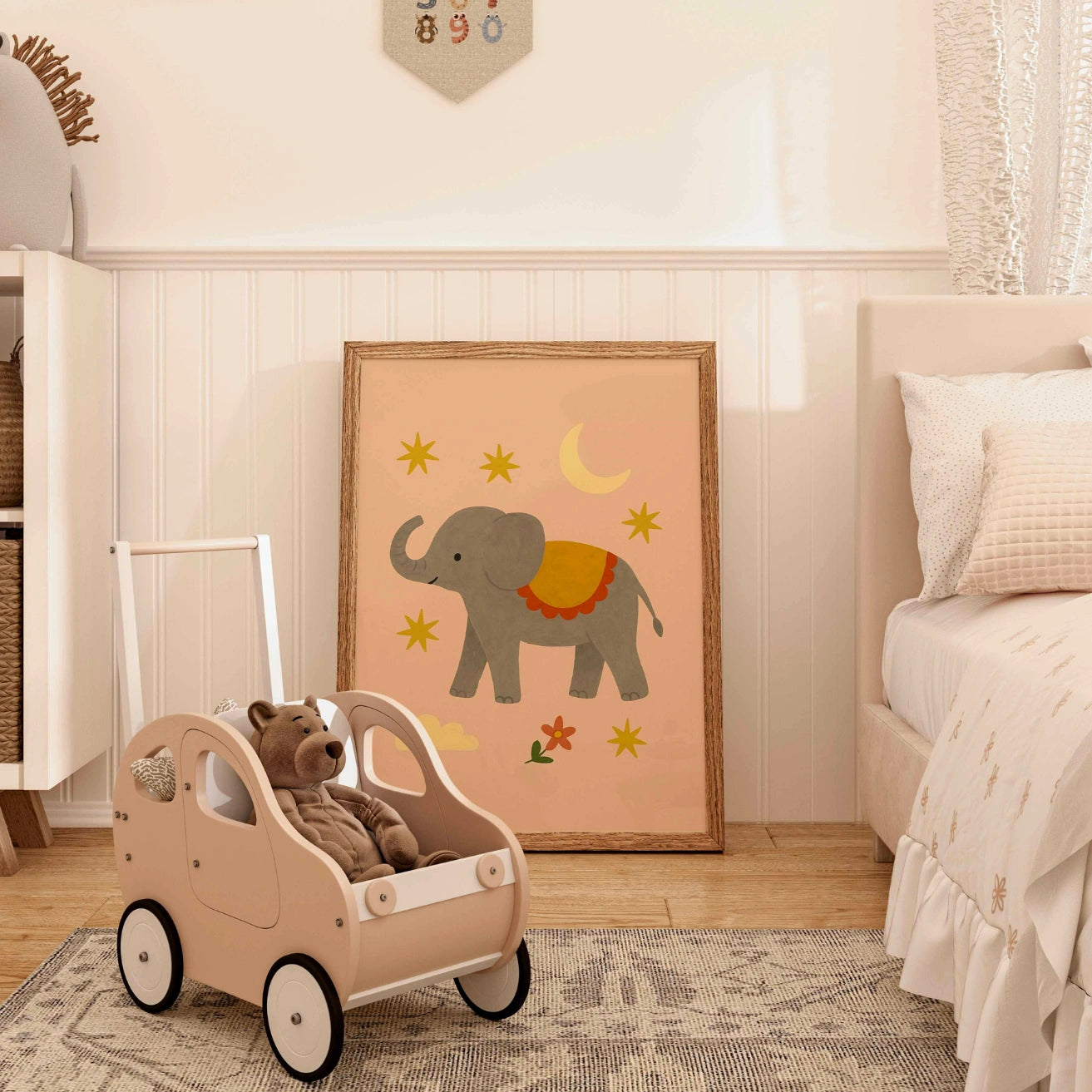 Elefanten-Kinderzimmerbild