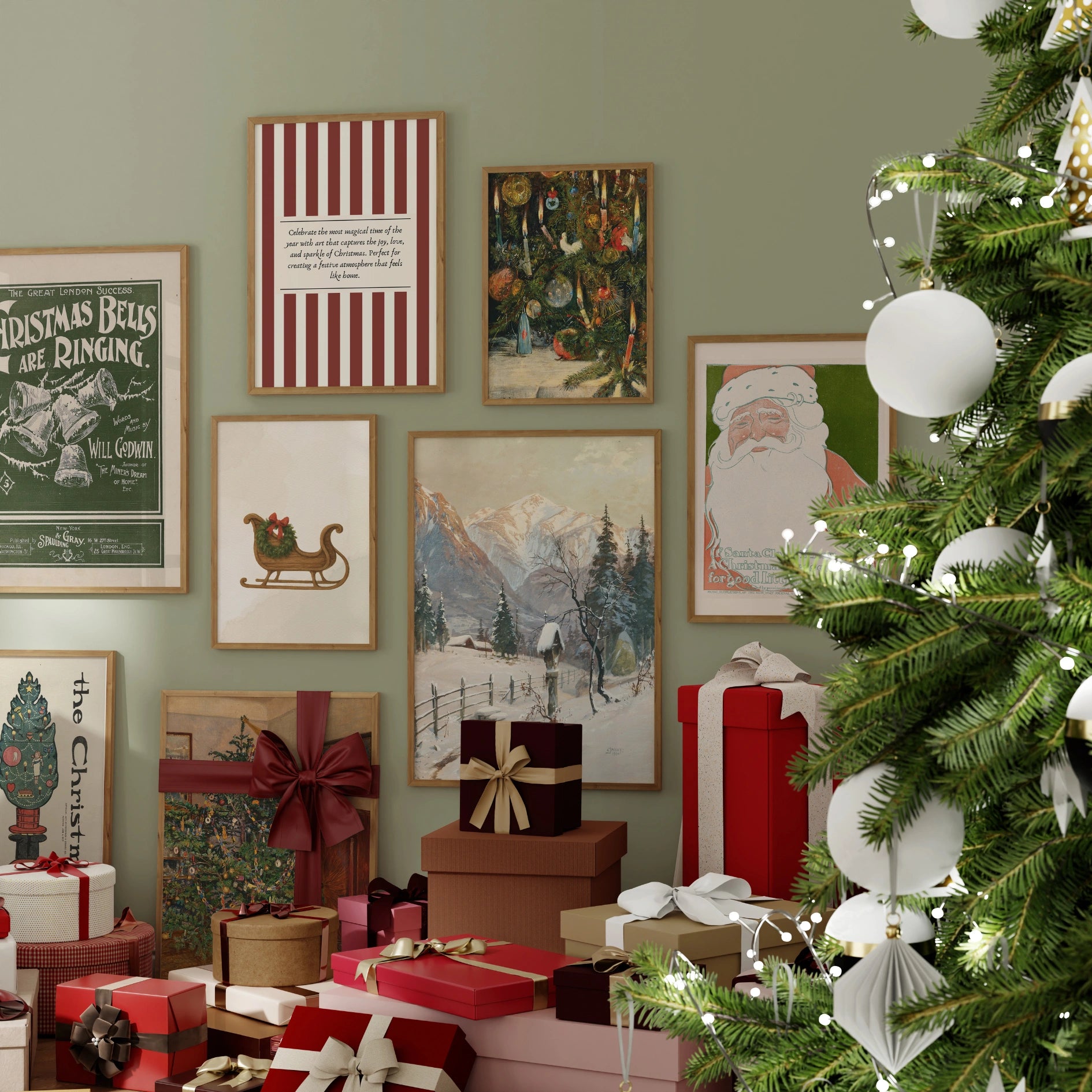 Vintage Christmas & Winter, over 300 prints