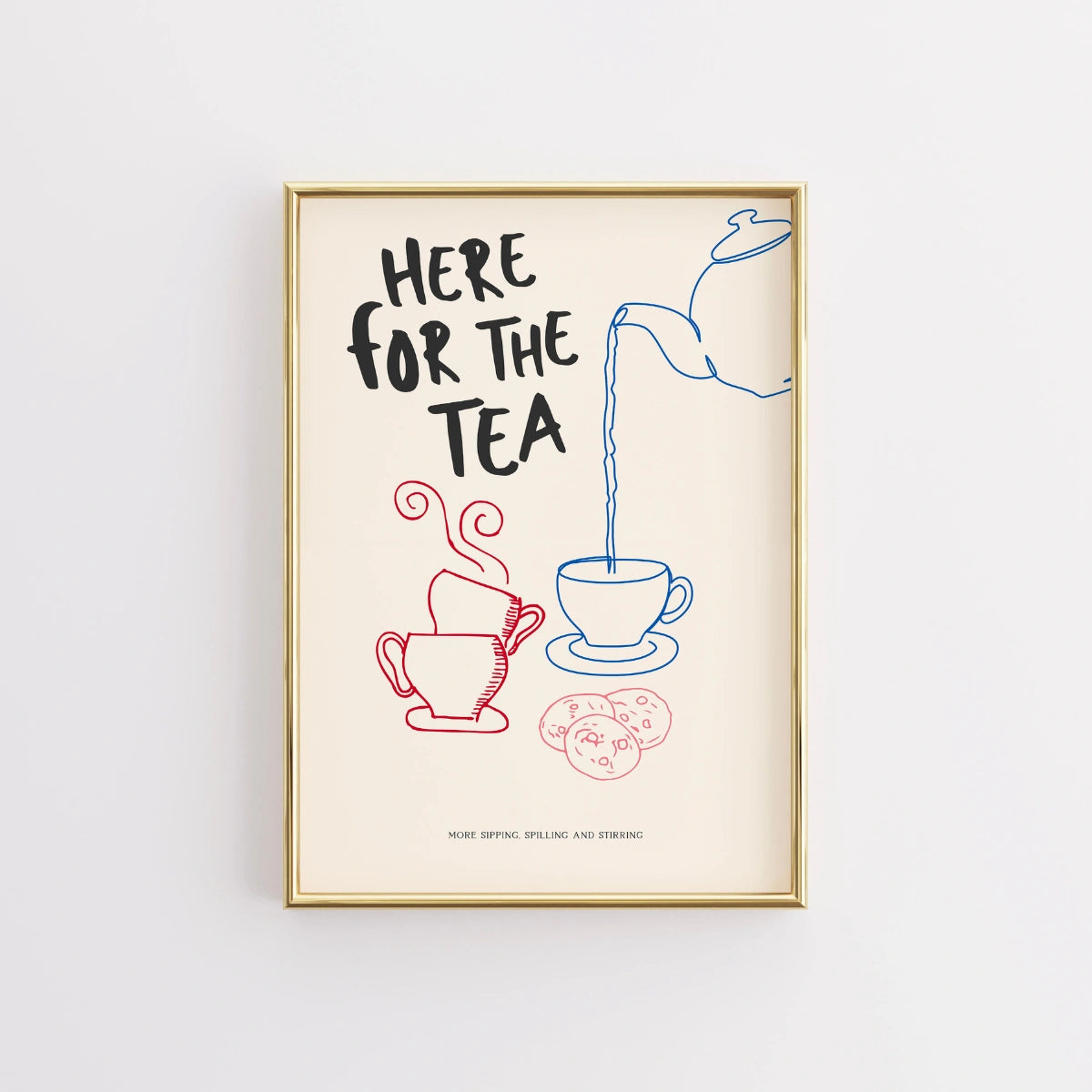 Tea Time Wall Art – Funny Kitchen Printable