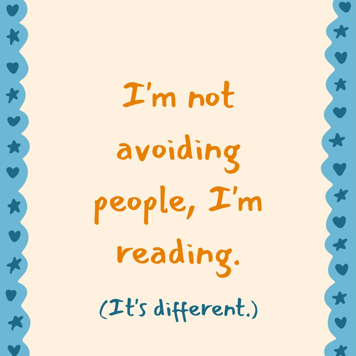 Reading Print – Funny Bookish Quote Wall Art