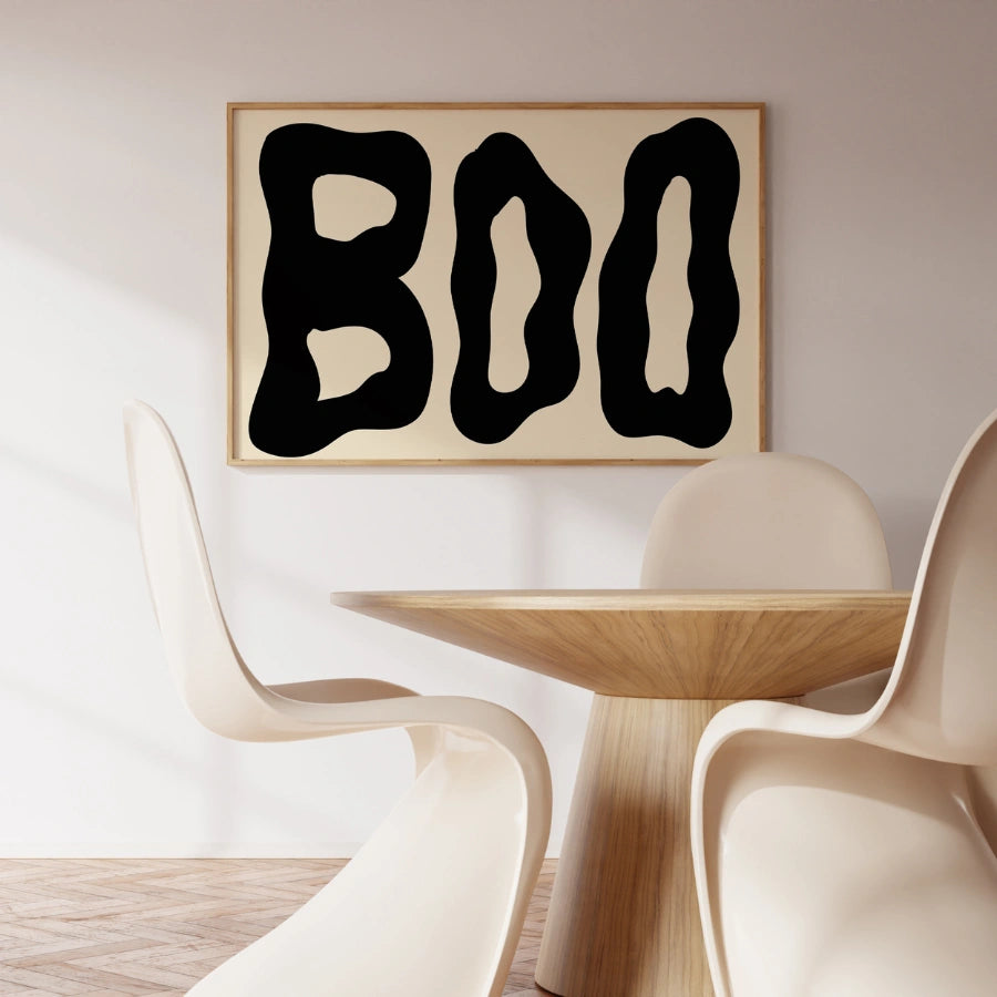 BOO Halloween Printable – Minimal Halloween Wall Art