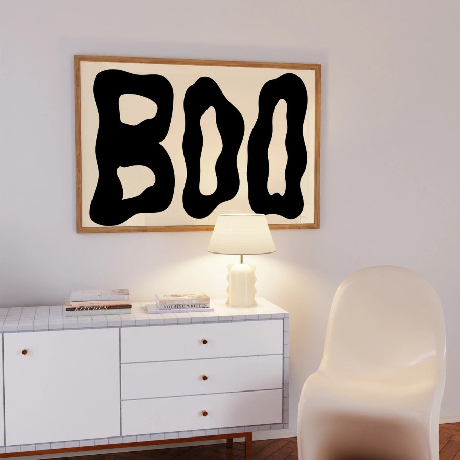 BOO Halloween Printable – Minimal Halloween Wall Art